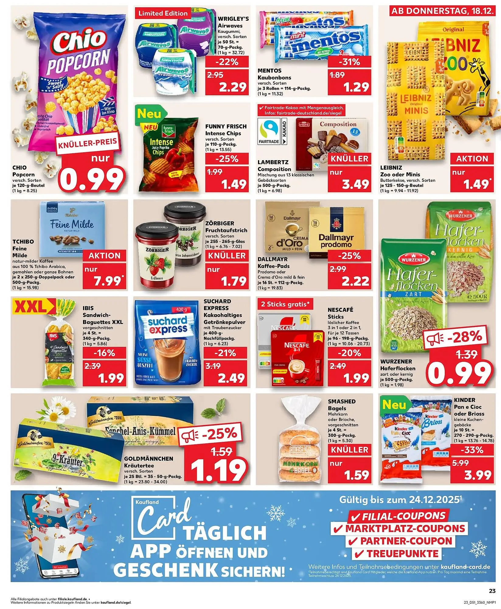Kaufland Prospekt von 21. Dezember bis 24. Dezember 2025 - Prospekt seite 23