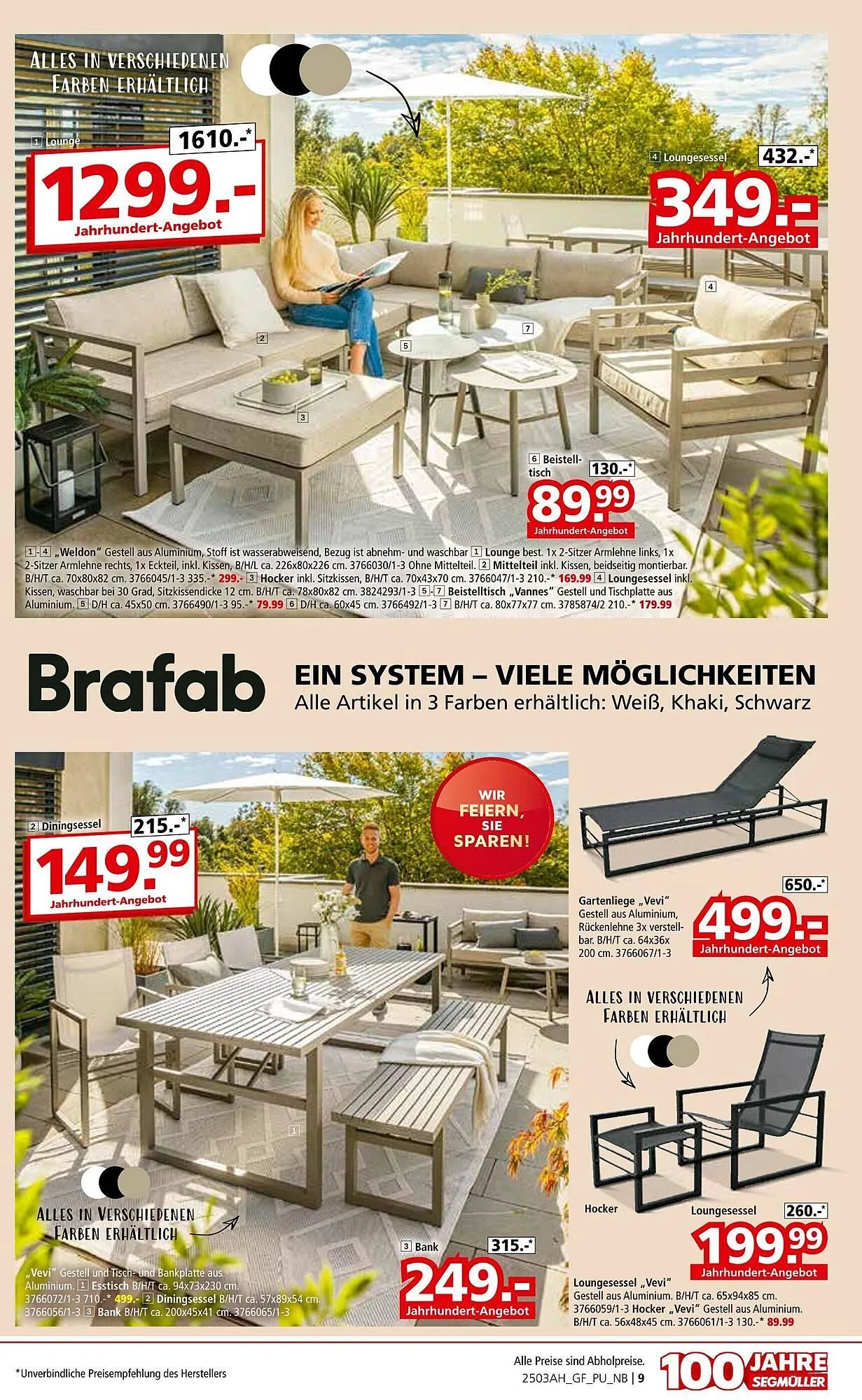 Segmüller Prospekt von 21. Februar bis 26. April 2025 - Prospekt seite 9