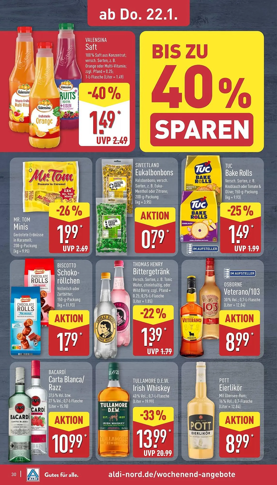 Aldi Nord Prospekt von 19. Januar bis 24. Januar 2026 - Prospekt seite 30