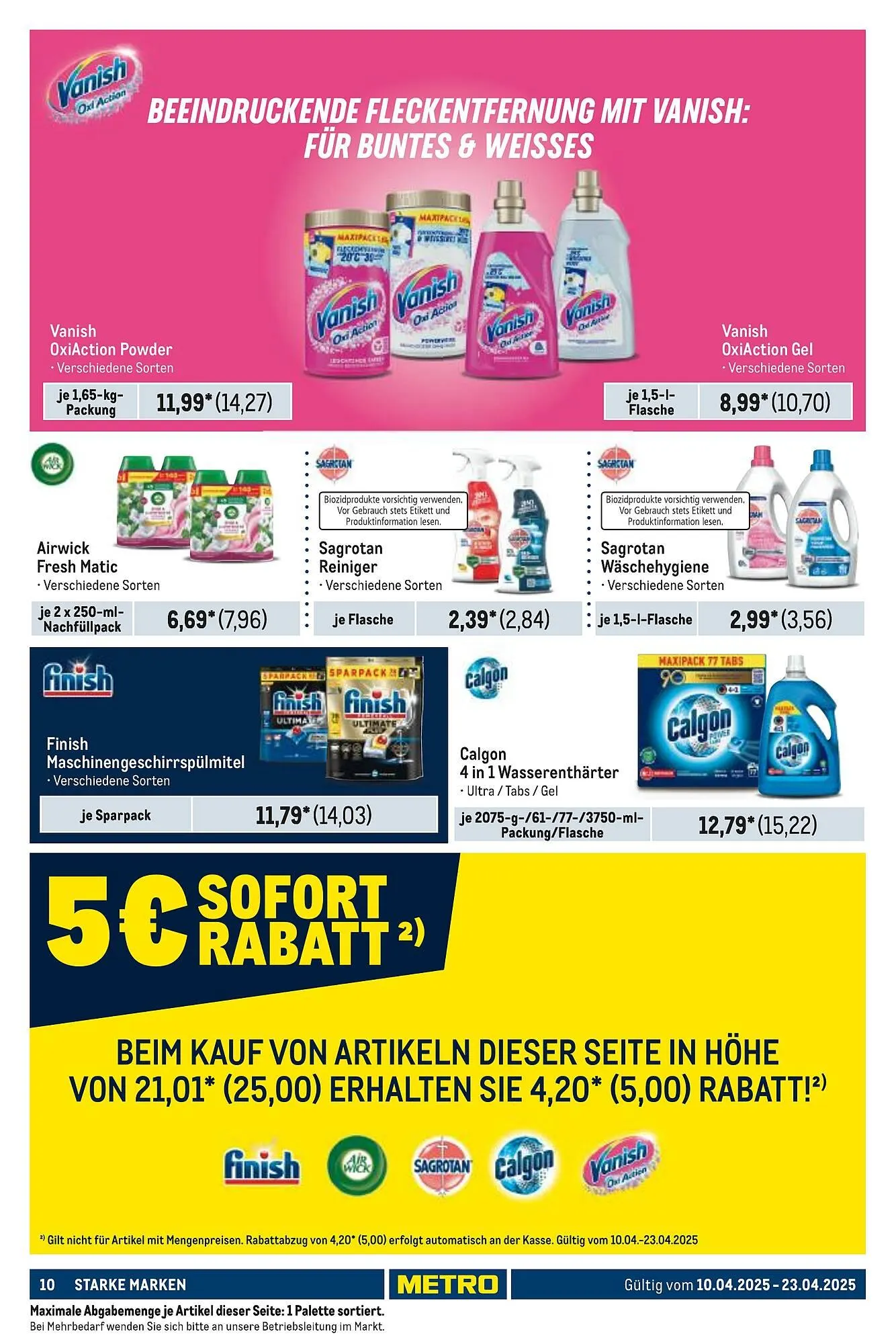METRO Prospekt von 10. April bis 22. April 2025 - Prospekt seite 10