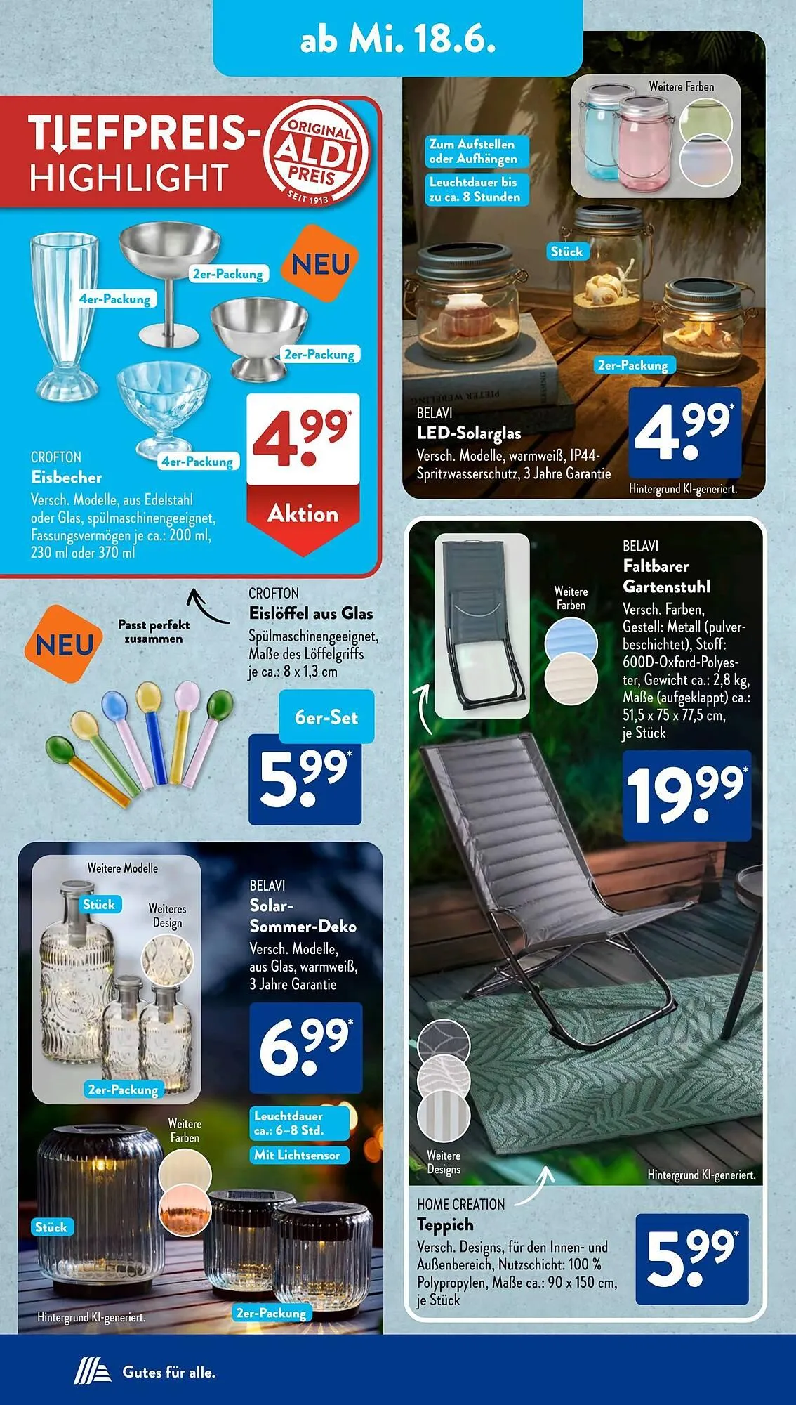 Aldi Süd Prospekt von 16. Juni bis 22. Juni 2025 - Prospekt seite 8