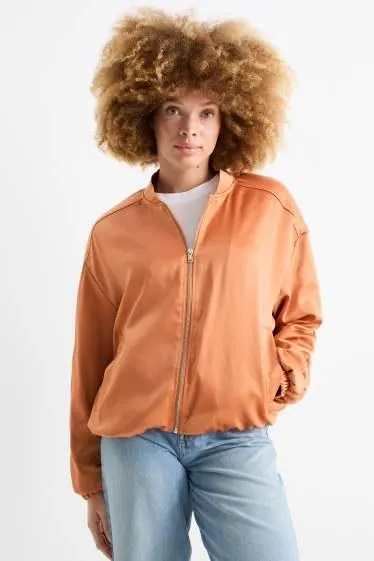 Satin bomber jacket