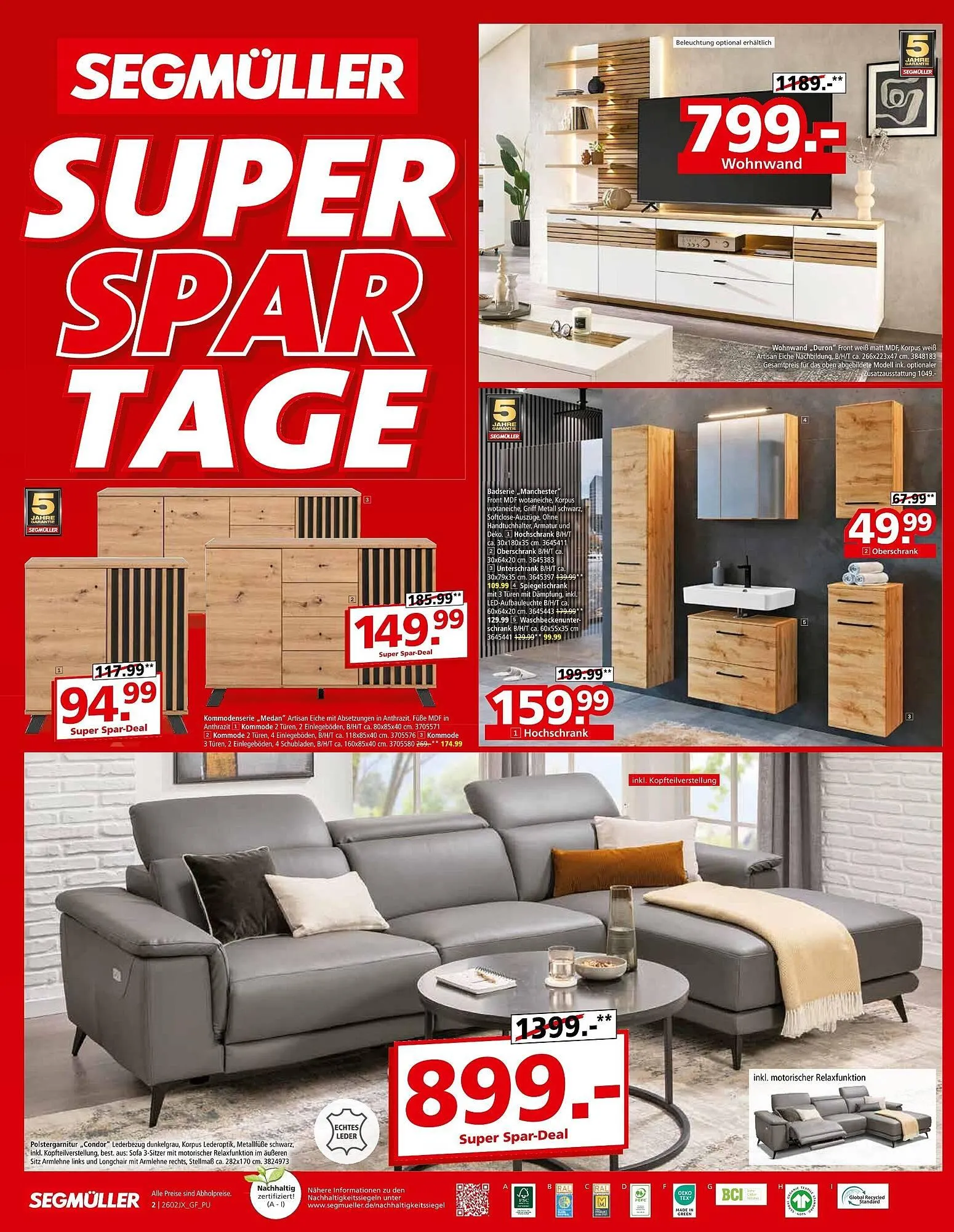 Segmüller Prospekt von 14. Februar bis 21. Februar 2026 - Prospekt seite 2