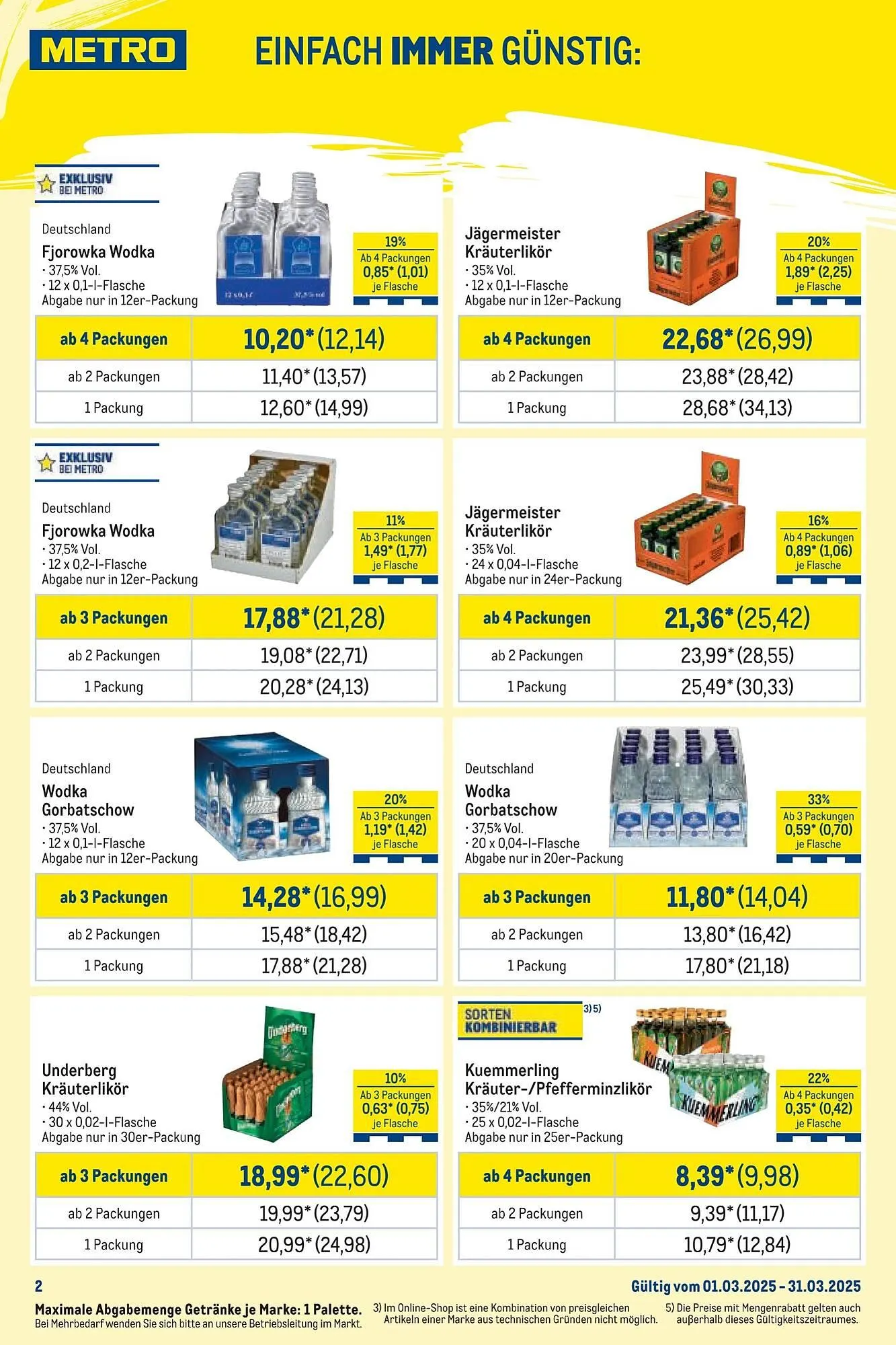 METRO Prospekt von 1. März bis 1. April 2025 - Prospekt seite 2