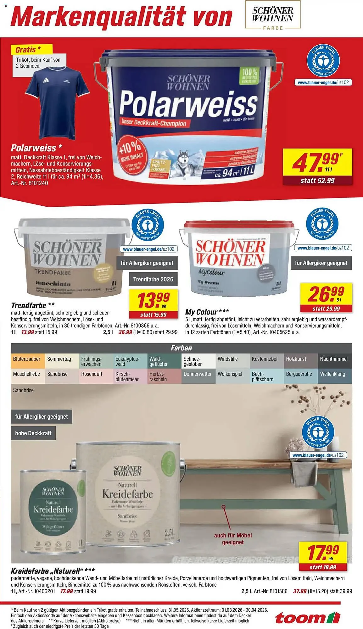 Toom Baumarkt Prospekt von 18. April bis 24. April 2026 - Prospekt seite 23