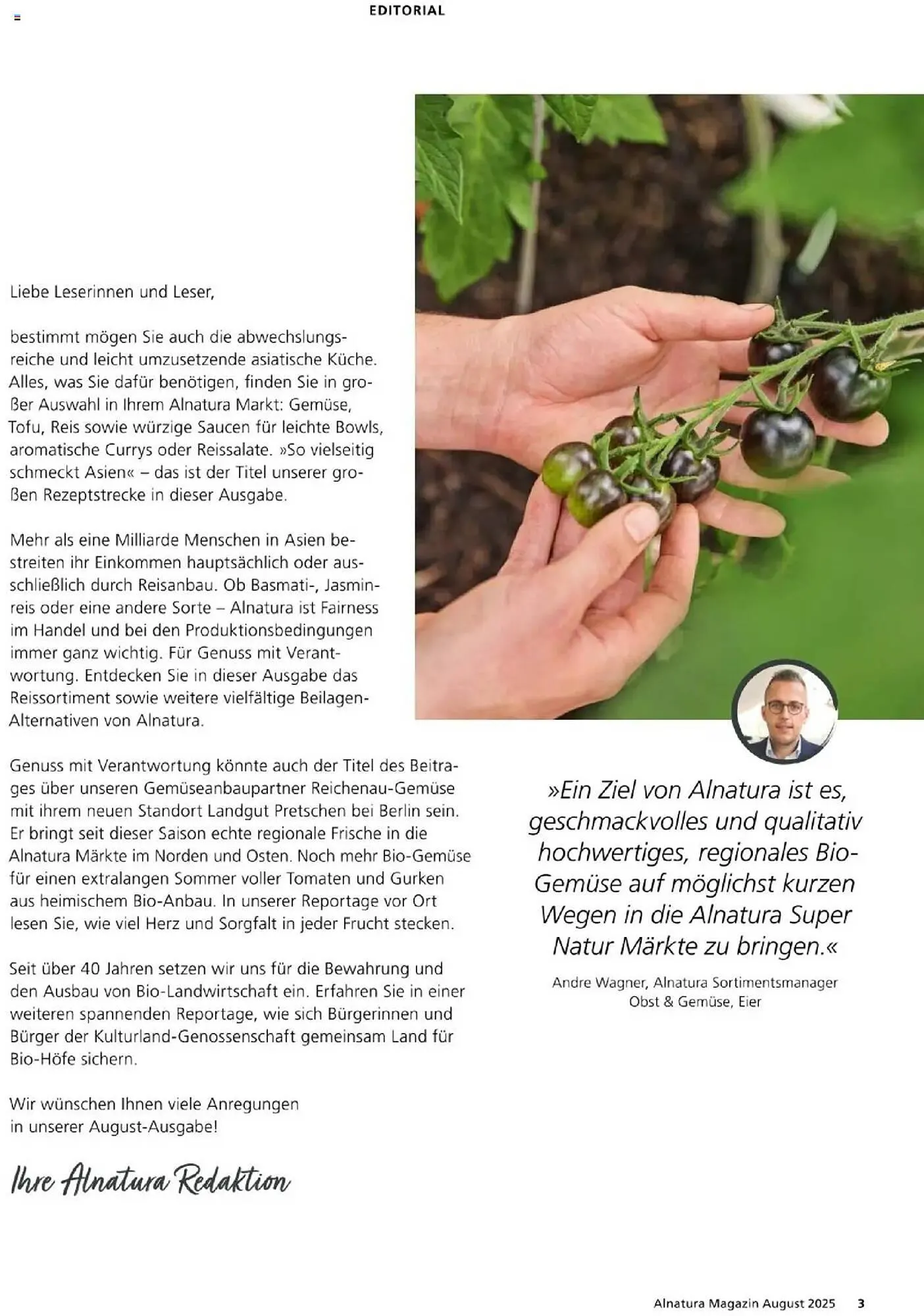 Alnatura Prospekt von 1. August bis 31. August 2025 - Prospekt seite 3