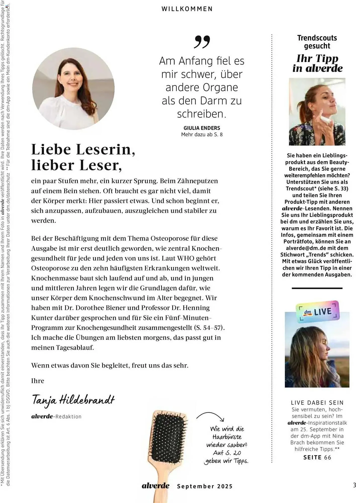 dm drogerie Magazin von 1. September bis 30. September 2025 - Prospekt seite 3