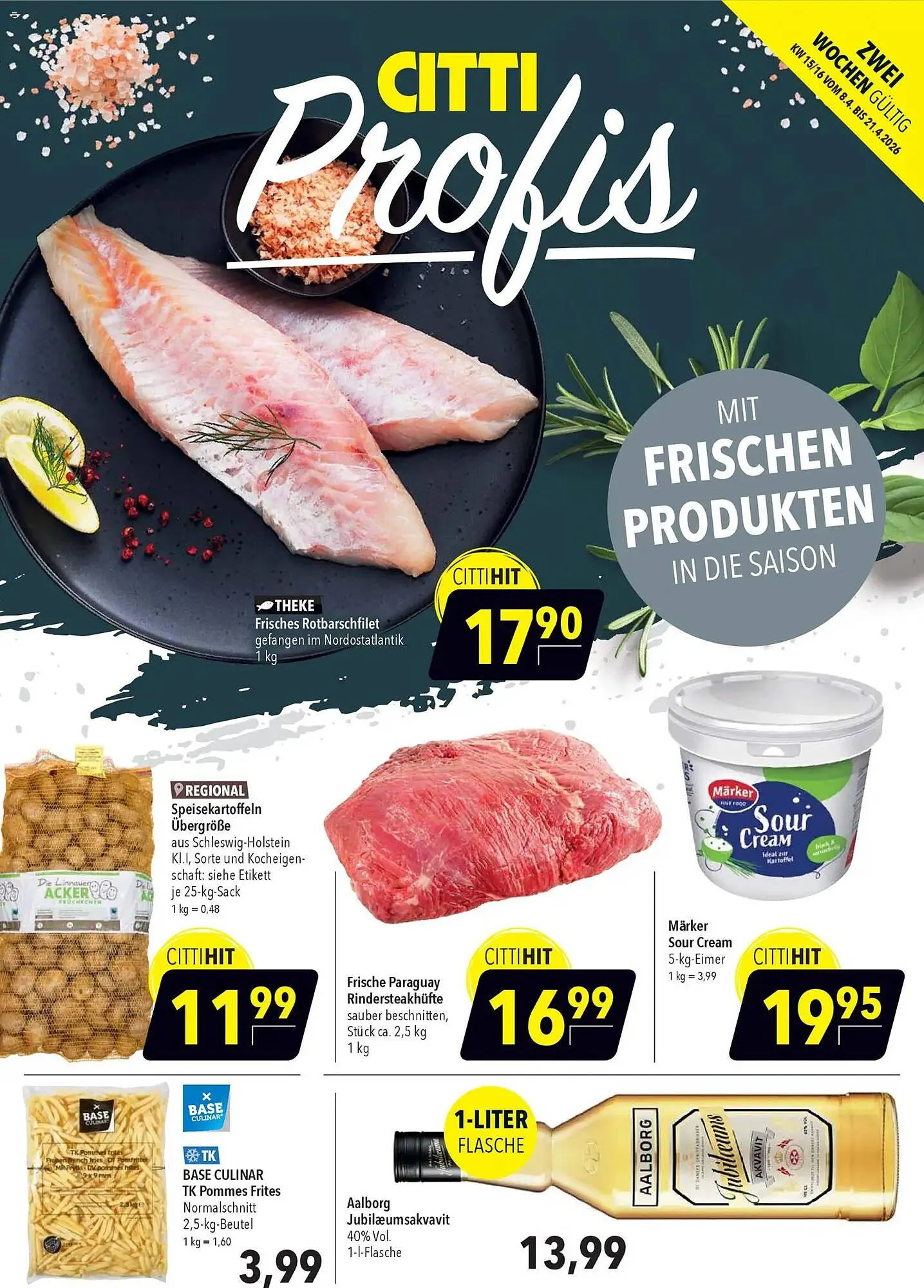 CITTI Markt Prospekt von 8. April bis 21. April 2026 - Prospekt seite 1