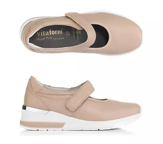 VITAFORM Mary- Jane Hirschleder Klettverschluss Sohle Nina