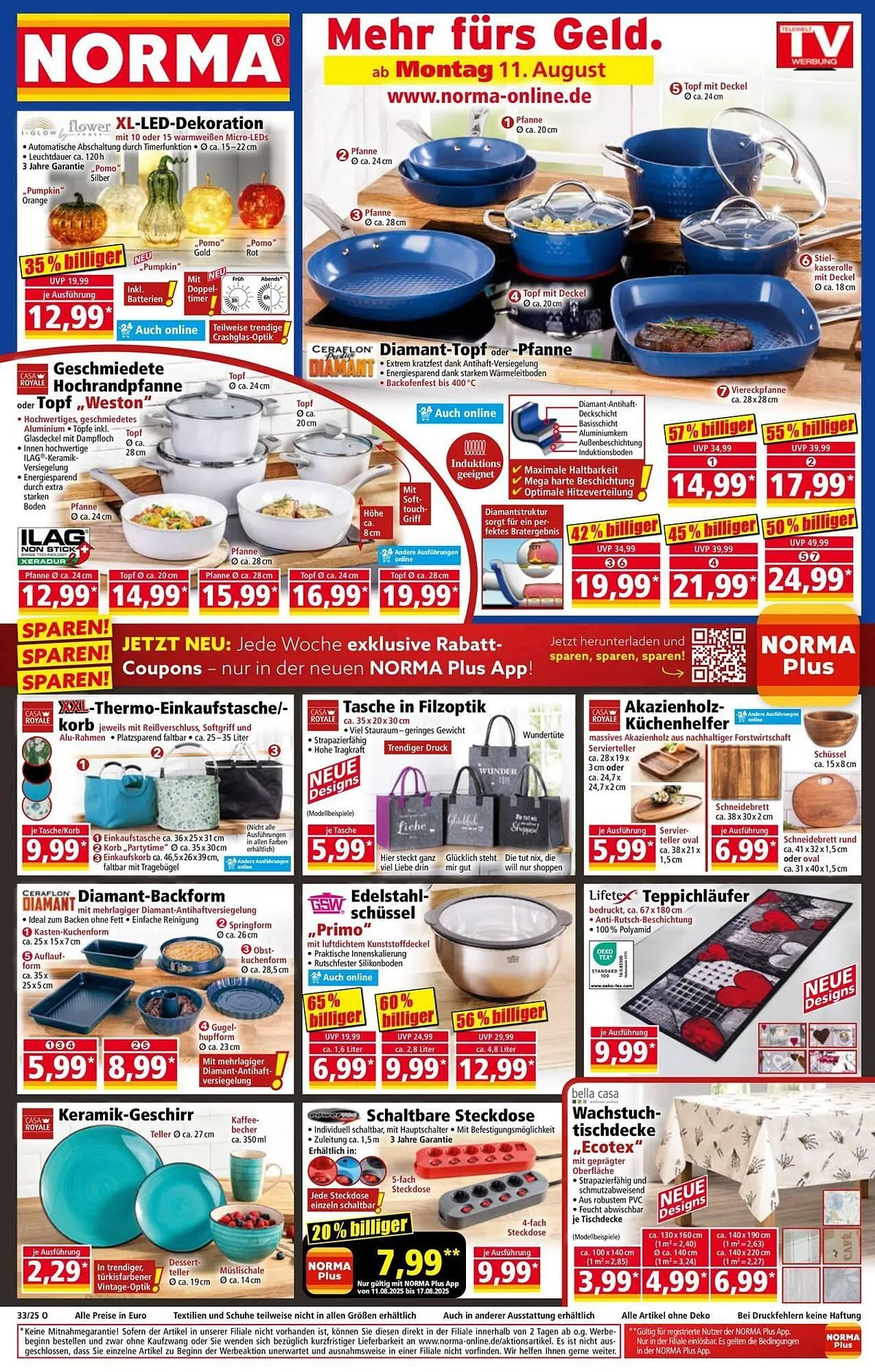 Norma Prospekt von 11. August bis 17. August 2025 - Prospekt seite 1