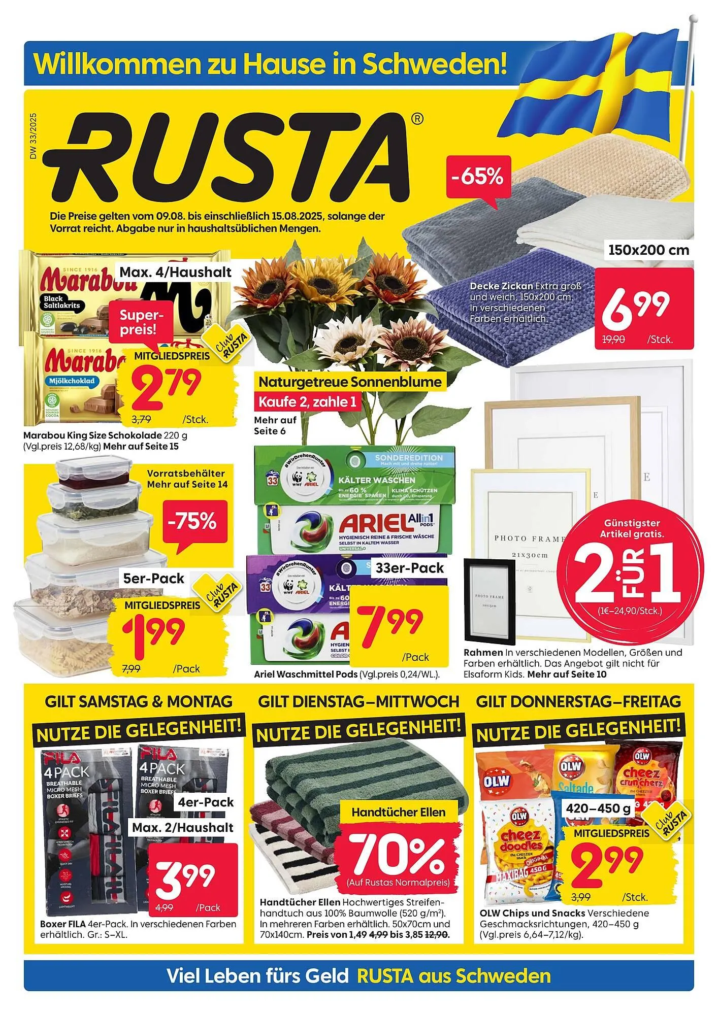 Rusta Prospekt von 9. August bis 15. August 2025 - Prospekt seite 1