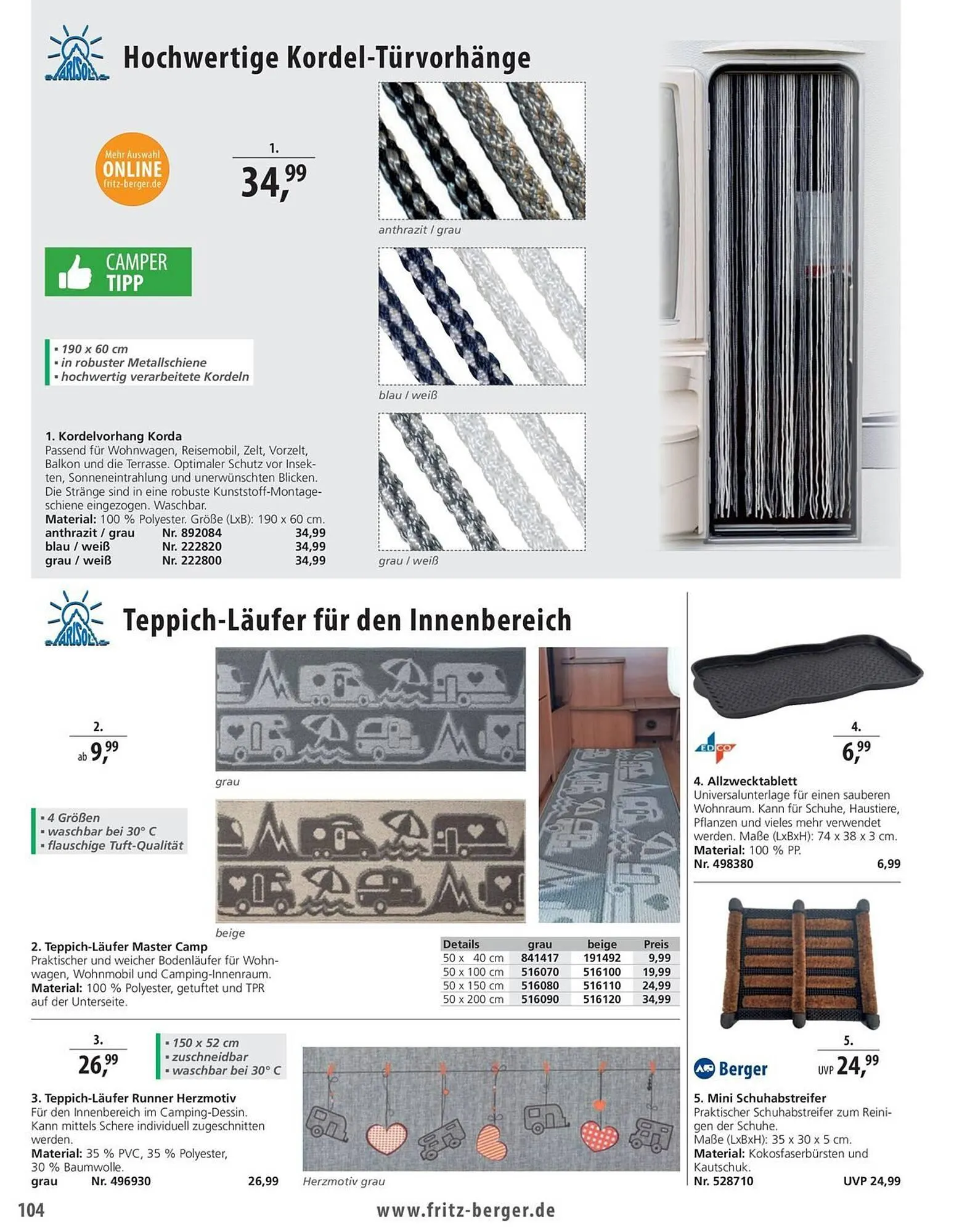 Fritz Berger Prospekt von 27. Mai bis 31. Dezember 2025 - Prospekt seite 104