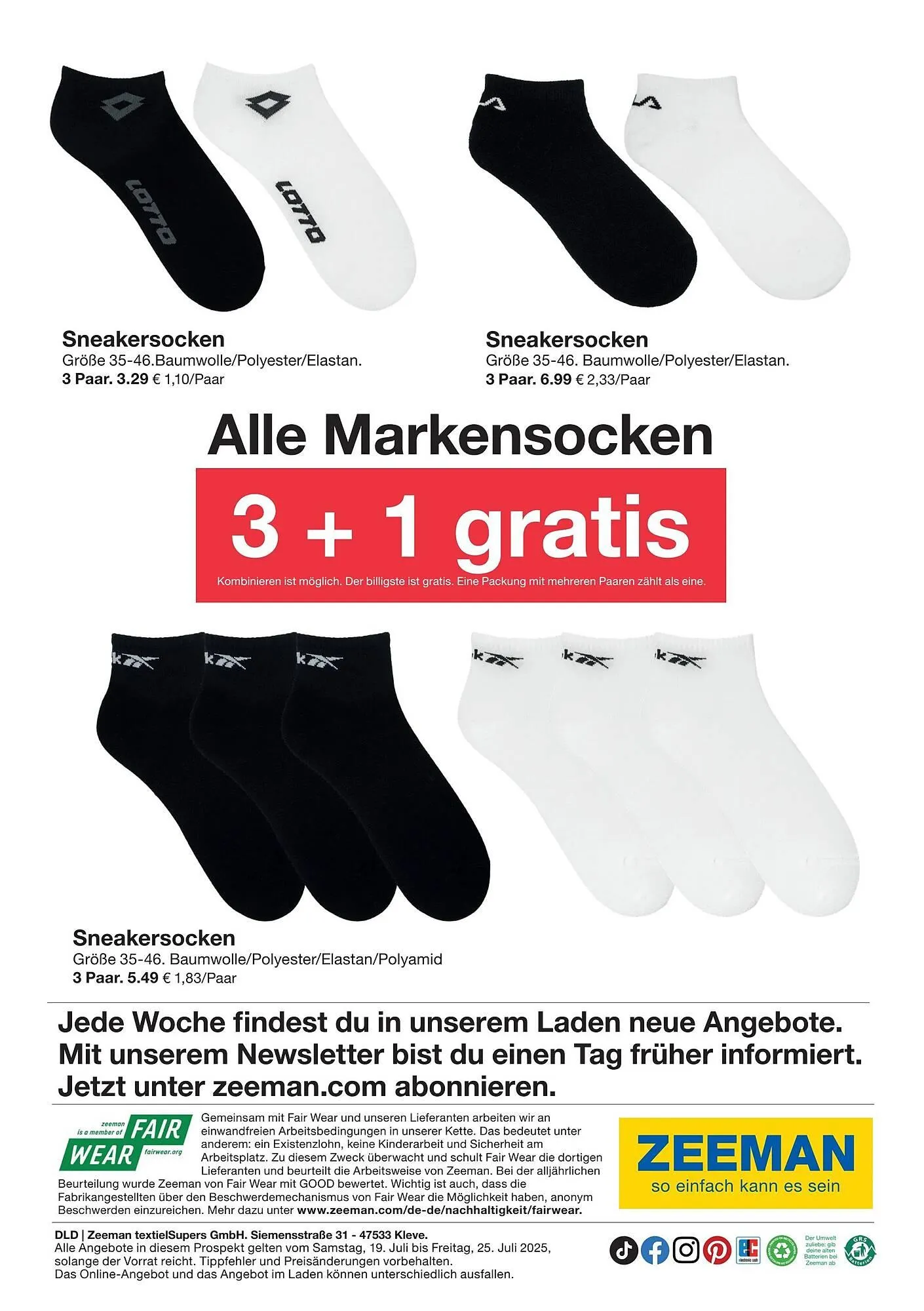 Zeeman Prospekt von 19. Juli bis 26. Juli 2025 - Prospekt seite 18