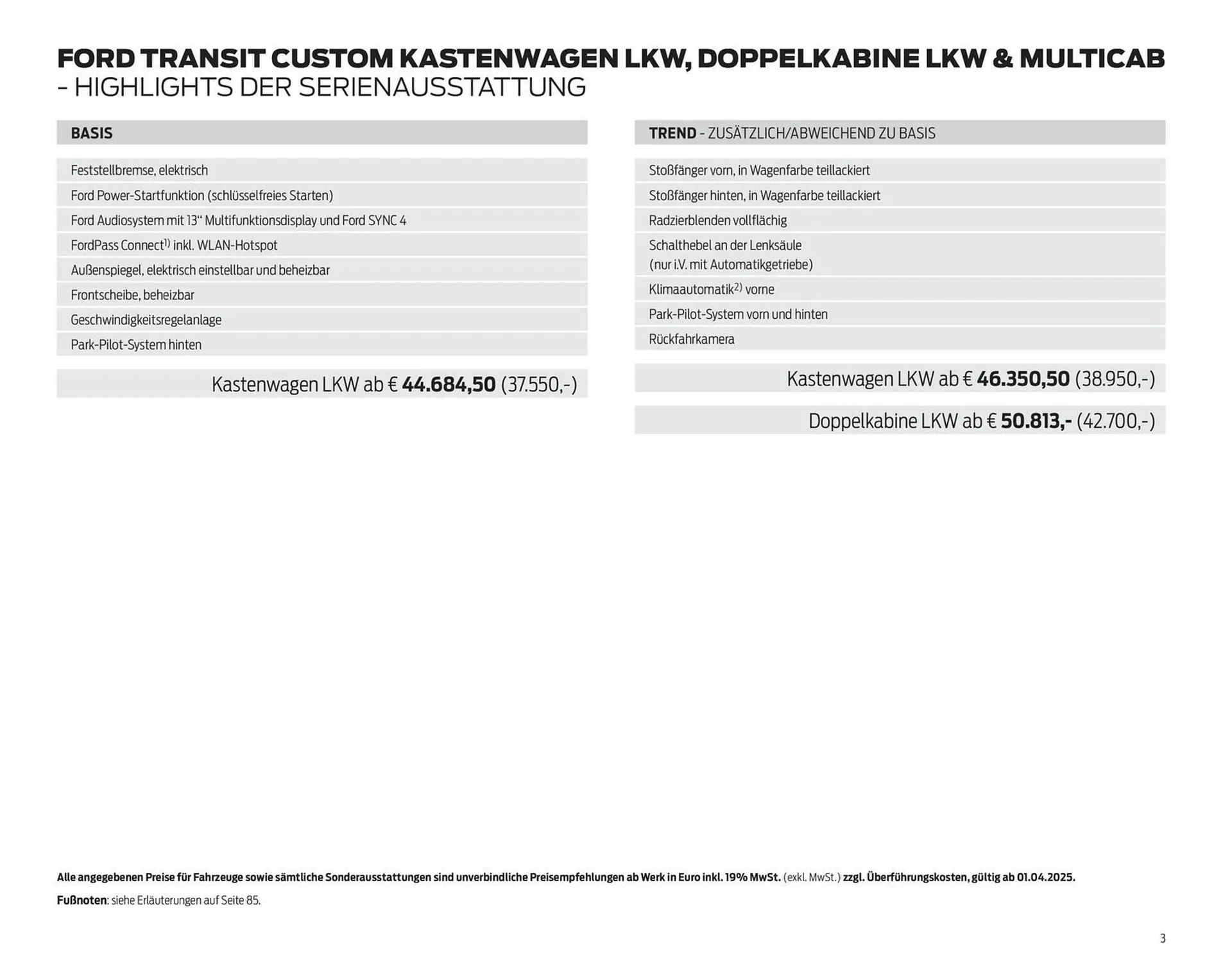 Ford Prospekt von 25. März bis 8. April 2026 - Prospekt seite 3