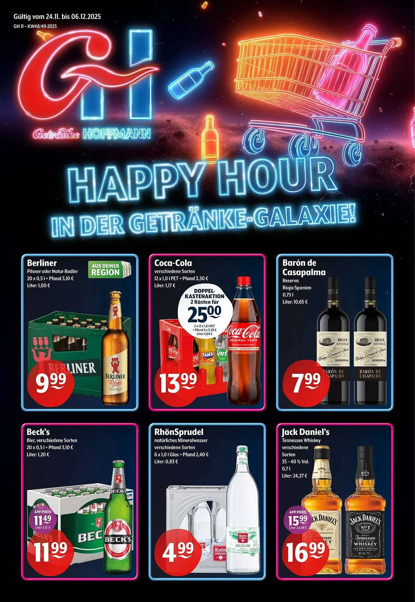 Getränke Hoffmann Prospekt von 24. November bis 29. November 2025 - Prospekt seite 1