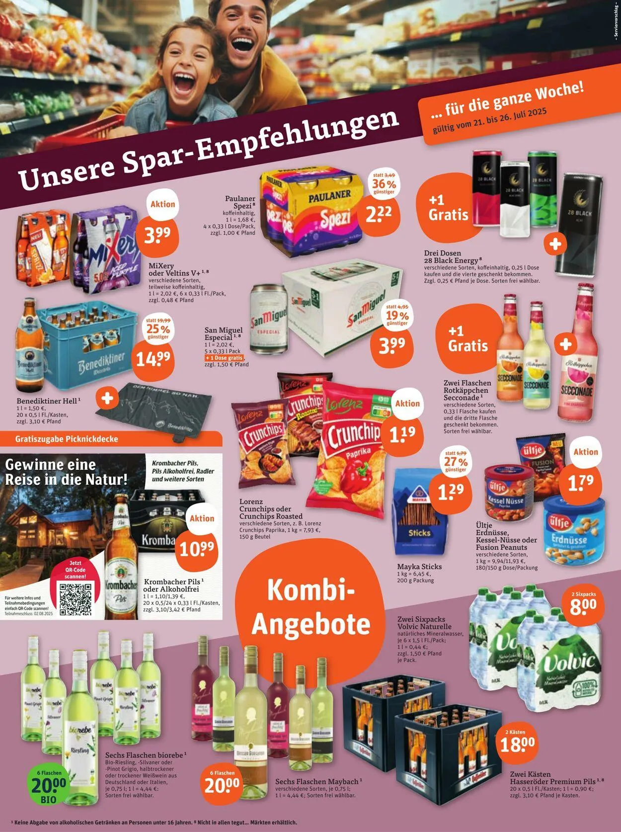 Tegut Aktueller Prospekt von 14. Juli bis 20. Juli 2025 - Prospekt seite 2