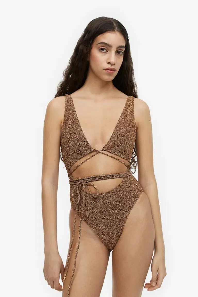Badeanzug In Metallic