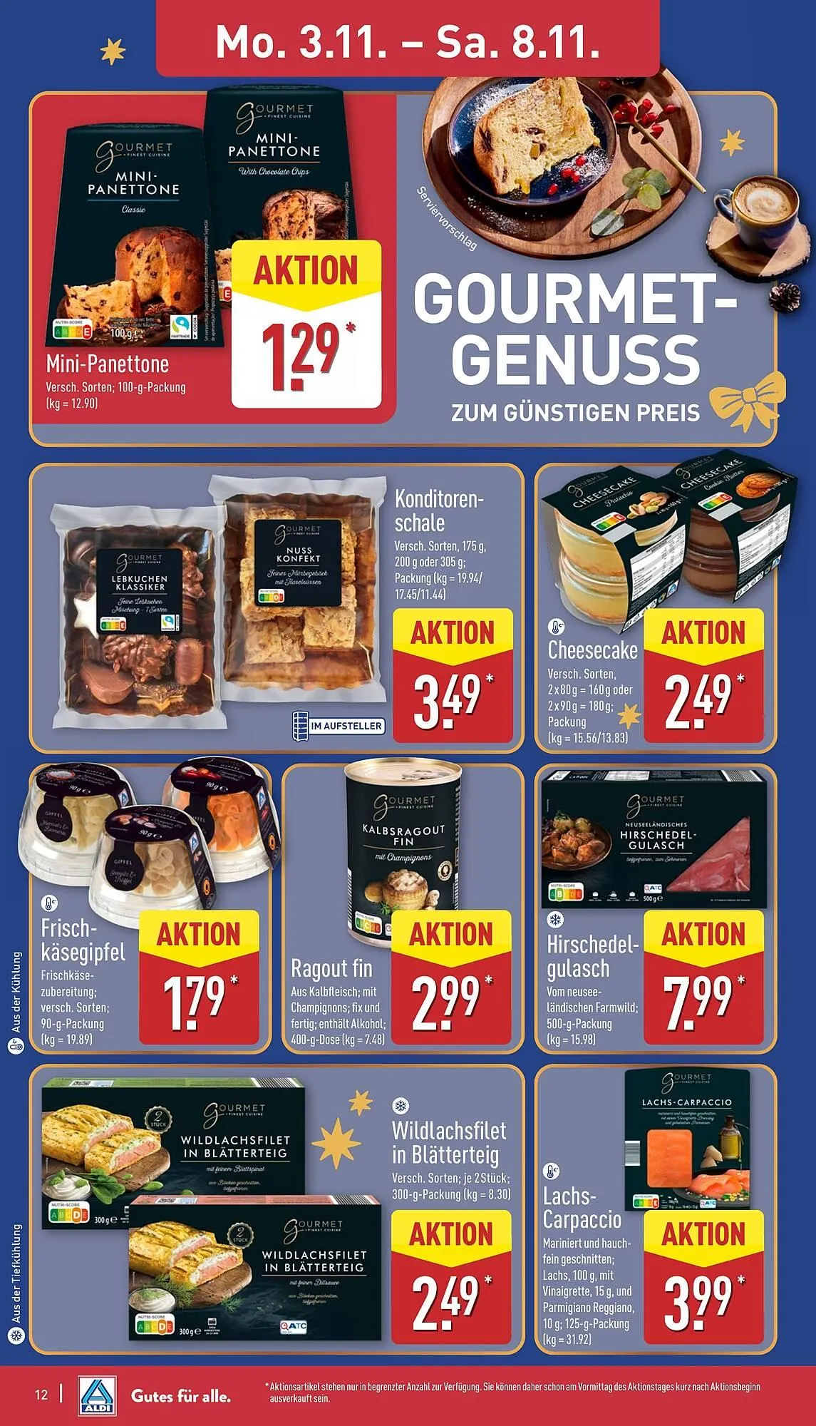 Aldi Nord Prospekt von 3. November bis 8. November 2025 - Prospekt seite 12