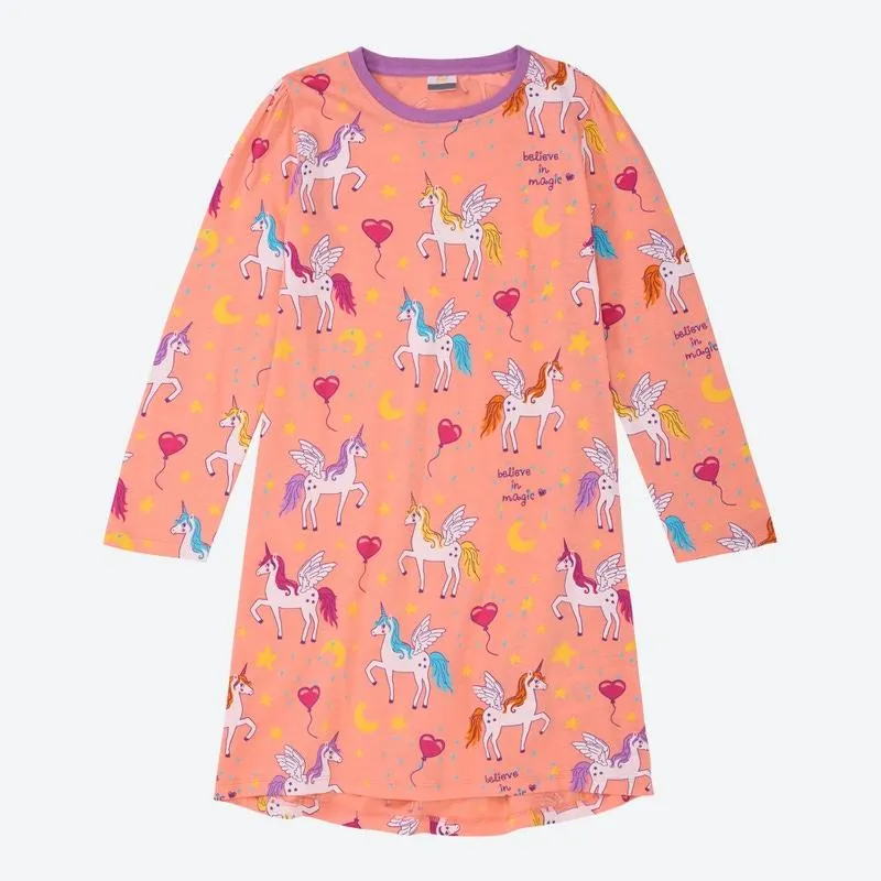 Kinder-Mädchen-Nachthemd aus Baumwolle