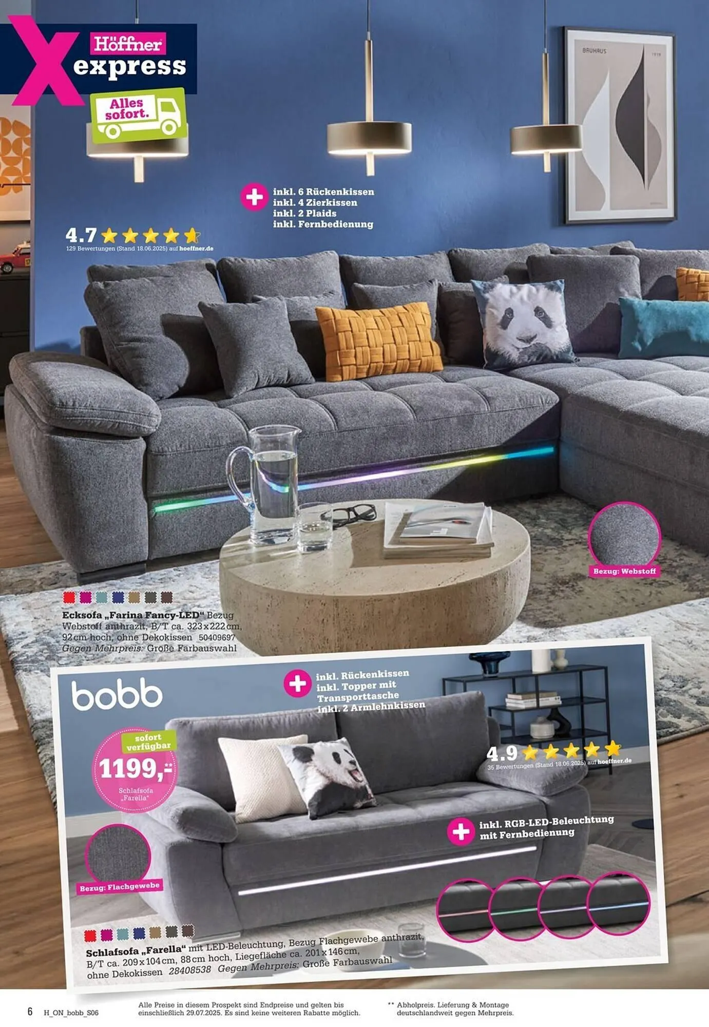 Höffner Prospekt von 16. Juli bis 29. Juli 2025 - Prospekt seite 6