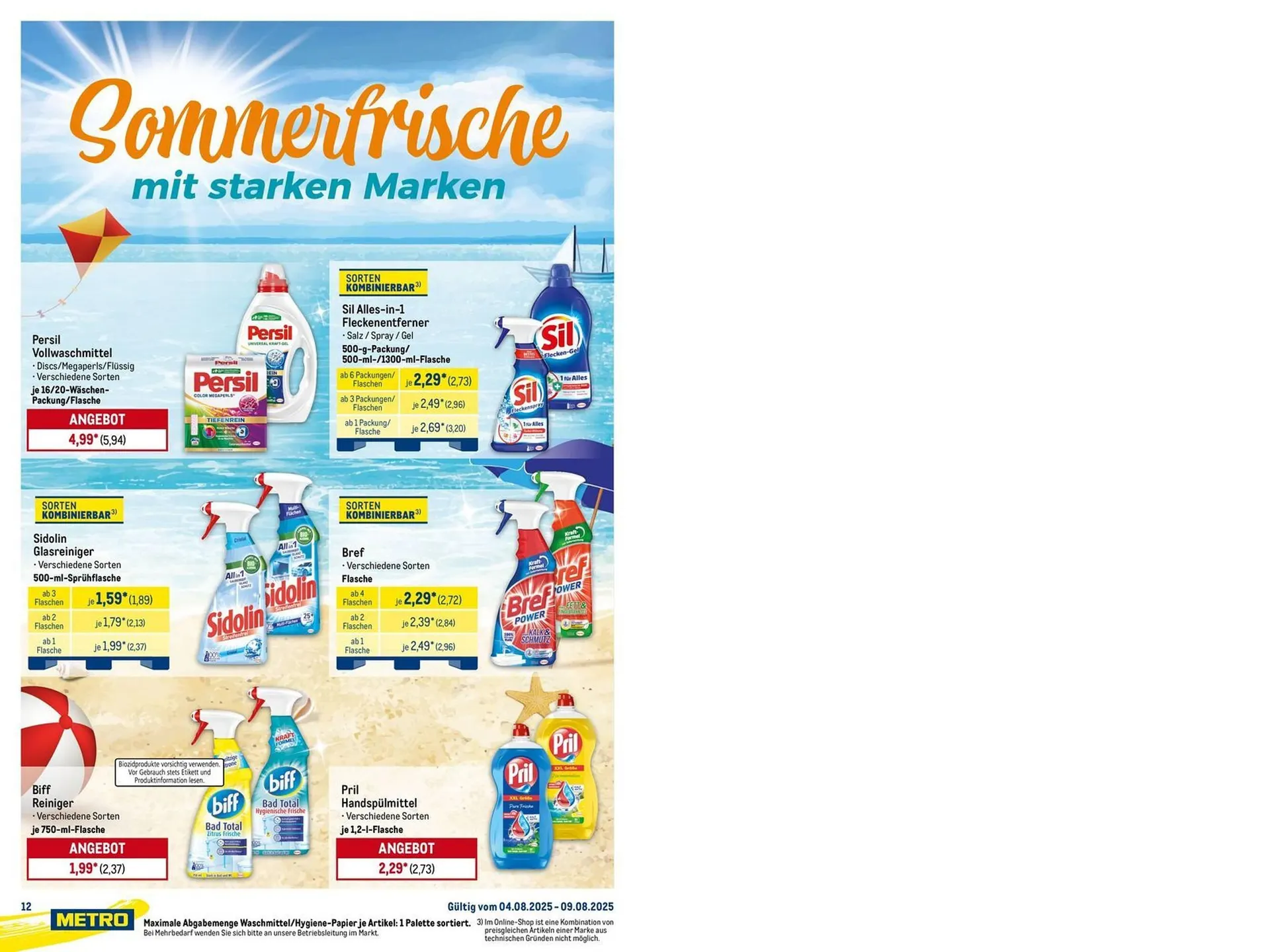 METRO Prospekt von 4. August bis 9. August 2025 - Prospekt seite 12