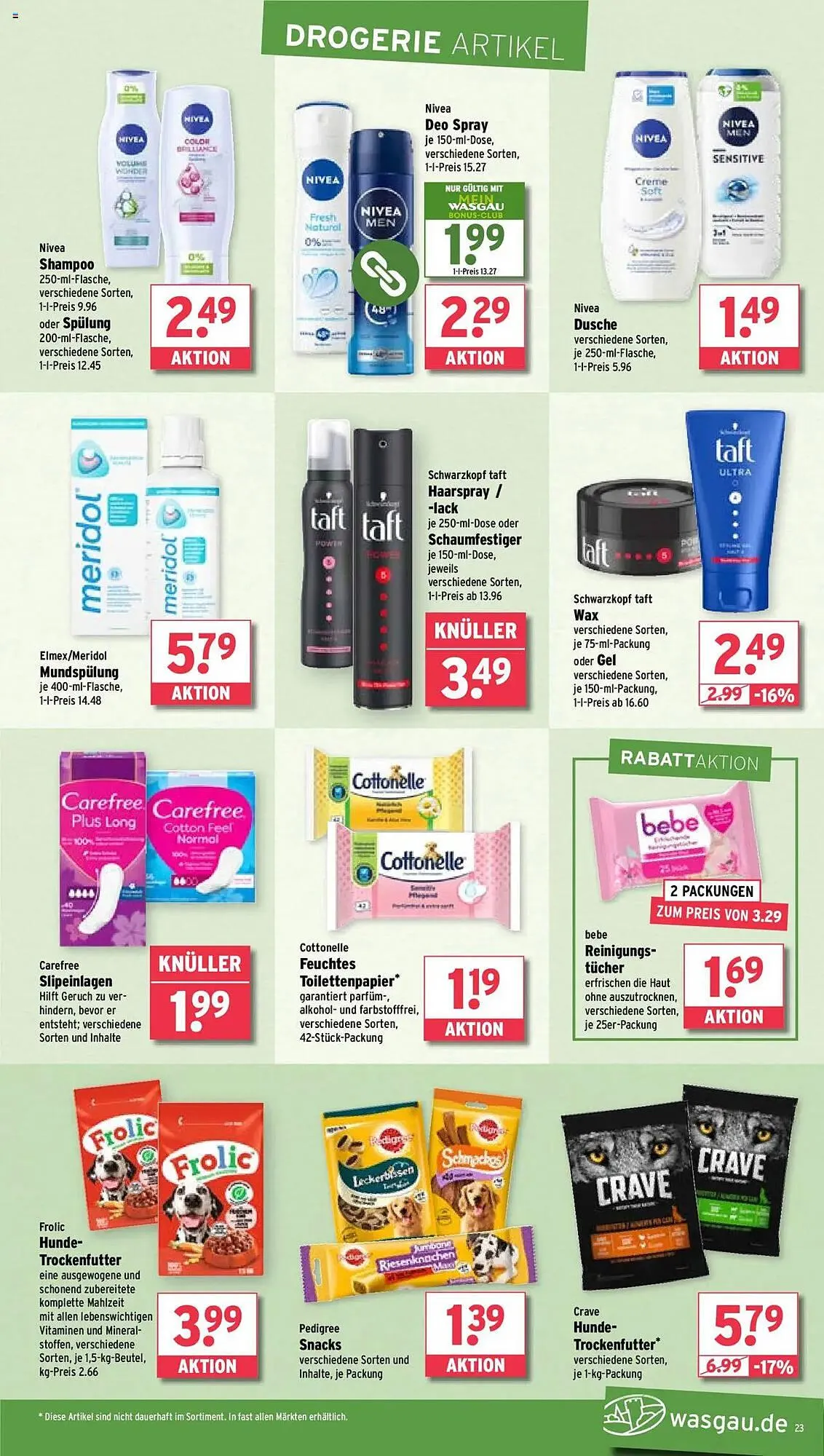 Wasgau Prospekt von 5. Mai bis 10. Mai 2025 - Prospekt seite 23
