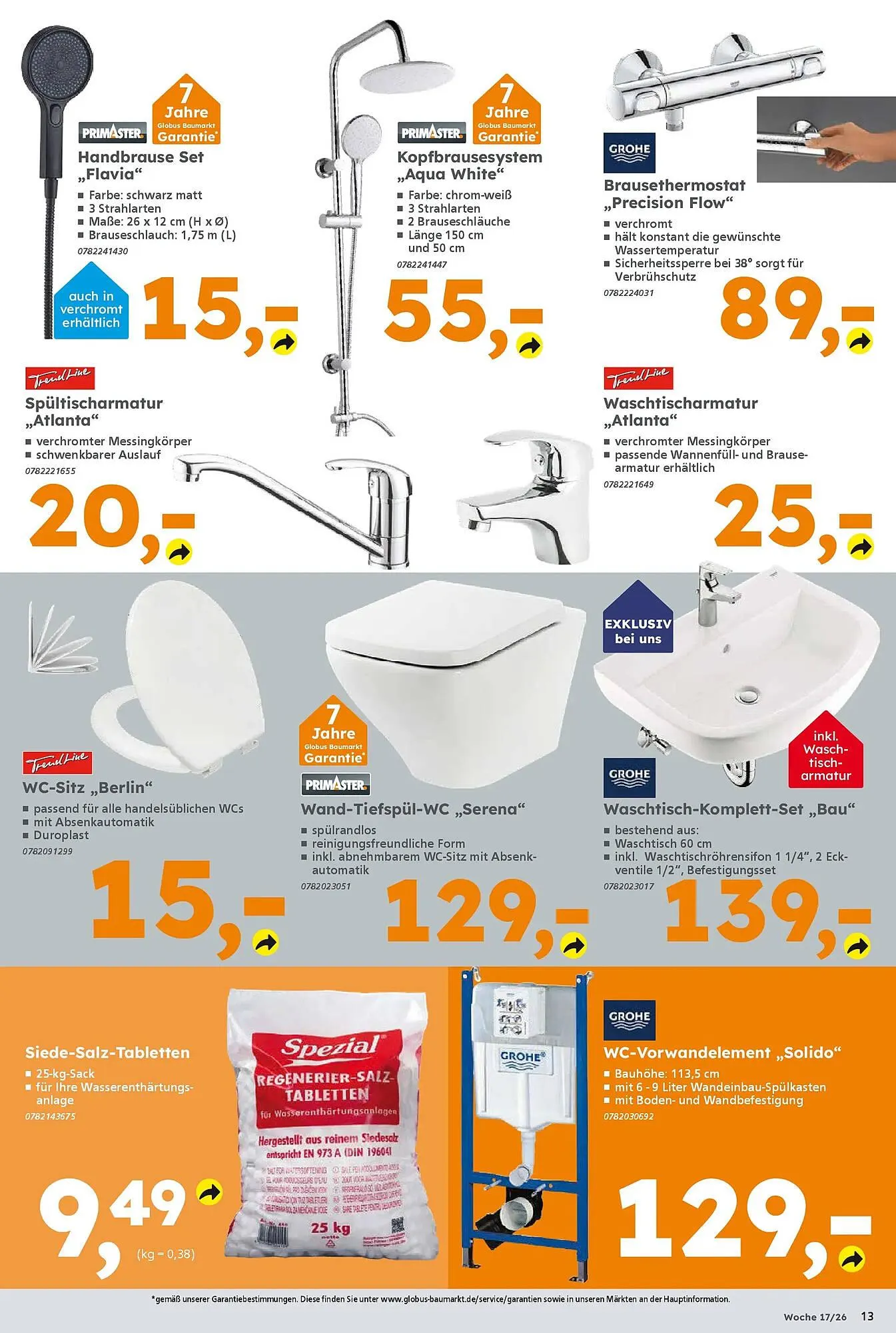 Globus Baumarkt Prospekt von 19. April bis 25. April 2026 - Prospekt seite 13
