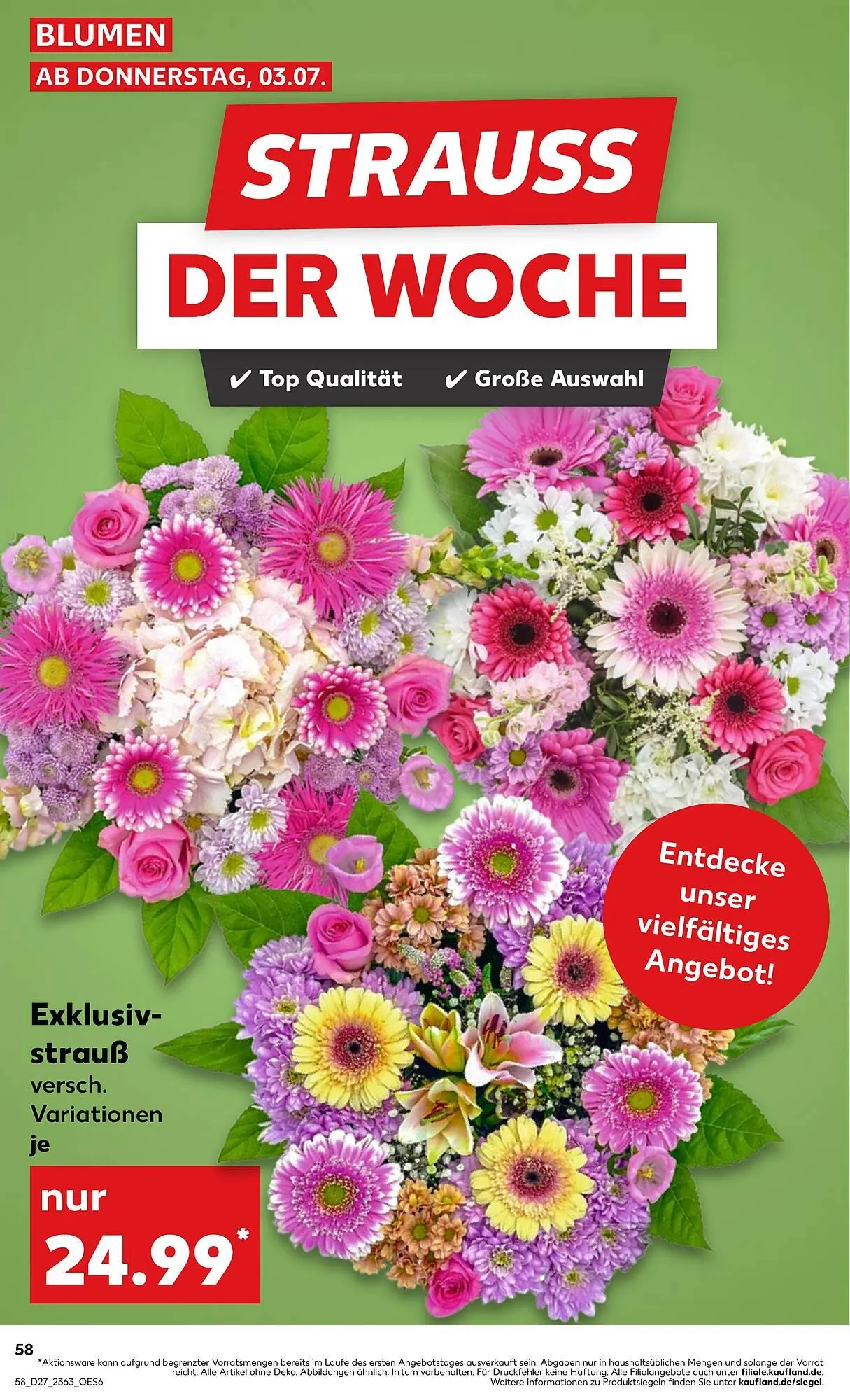 Kaufland Prospekt von 3. Juli bis 9. Juli 2025 - Prospekt seite 58