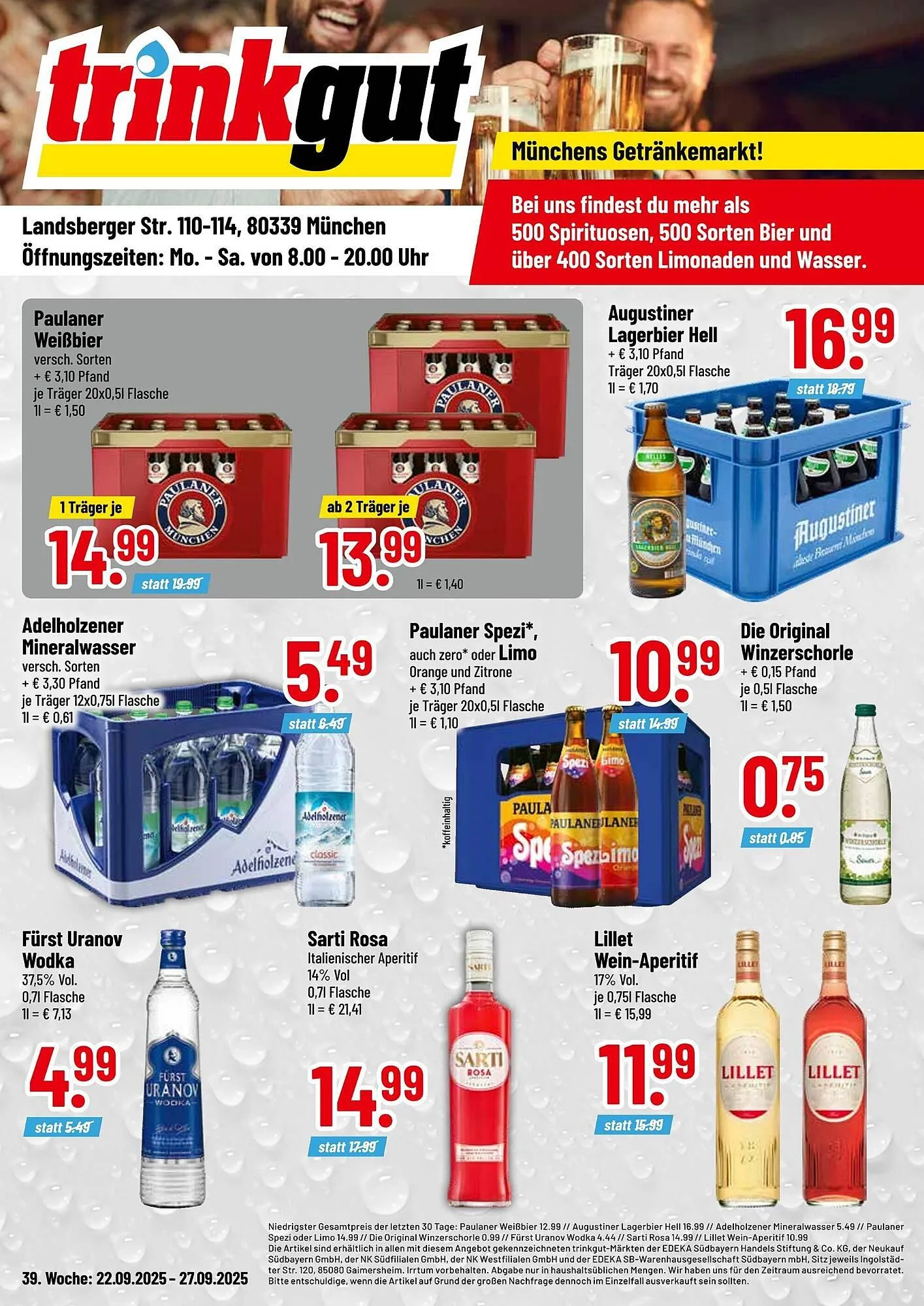 Trinkgut Prospekt von 22. September bis 27. September 2025 - Prospekt seite 1