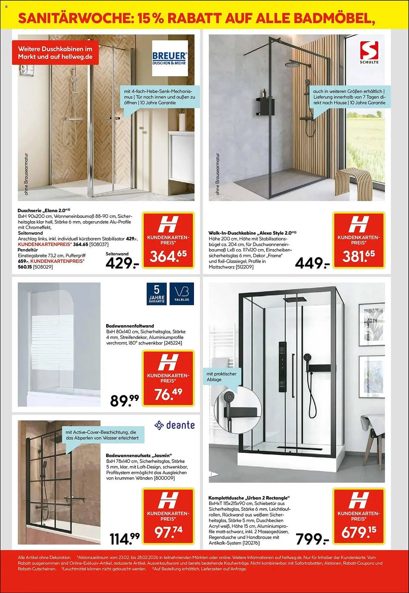 Hellweg Prospekt von 23. Februar bis 28. Februar 2026 - Prospekt seite 8