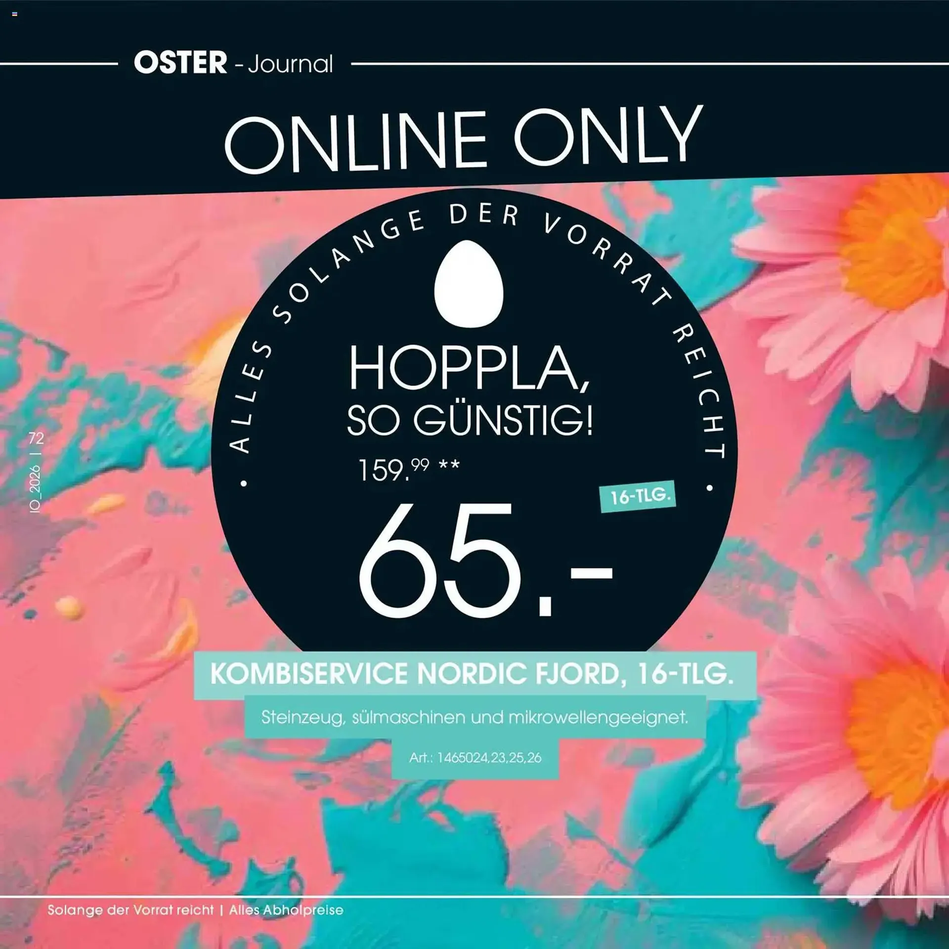 Zurbrüggen Prospekt von 23. März bis 11. April 2026 - Prospekt seite 72