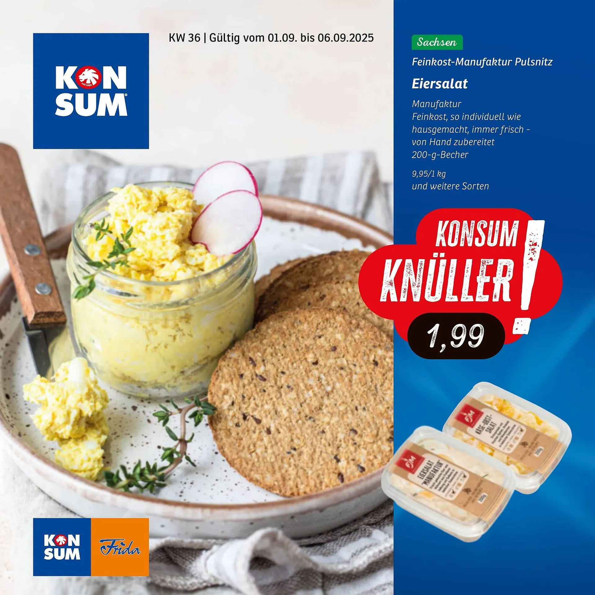 KONSUM Prospekt von 1. September bis 6. September 2025 - Prospekt seite 1