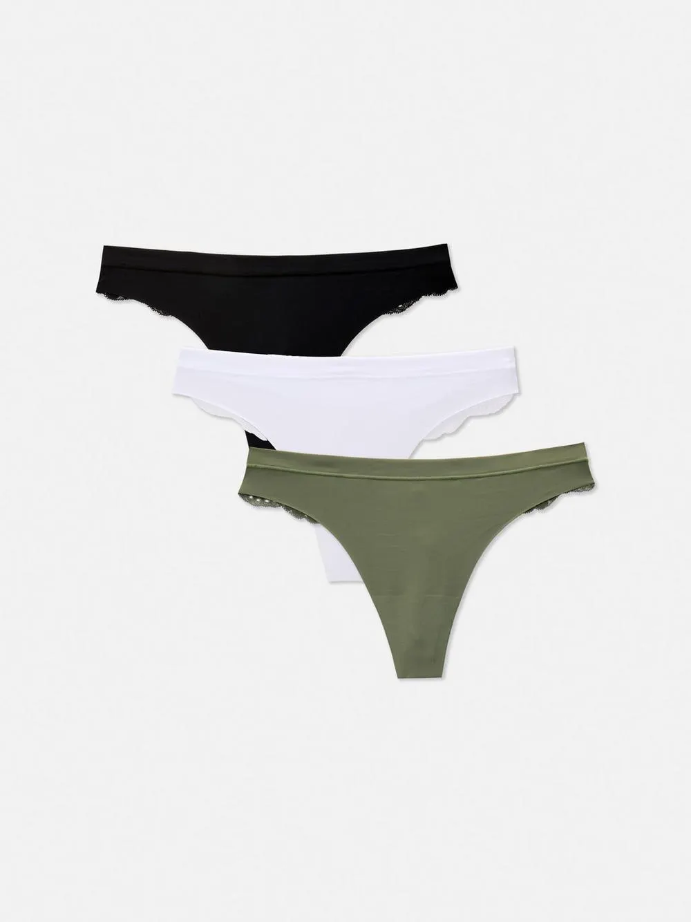 Nahtlose Spitzentangas, 3er-Pack