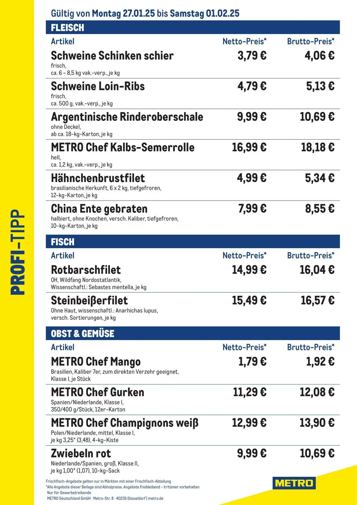 Metro Aktueller Prospekt von 2. Juli bis 16. Juli 2025 - Prospekt seite 1