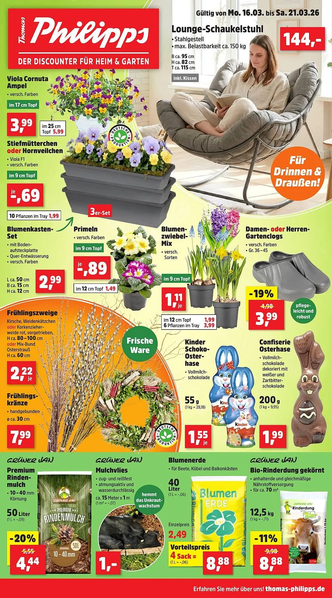Thomas Philipps Prospekt von 16. März bis 21. März 2026 - Prospekt seite 1