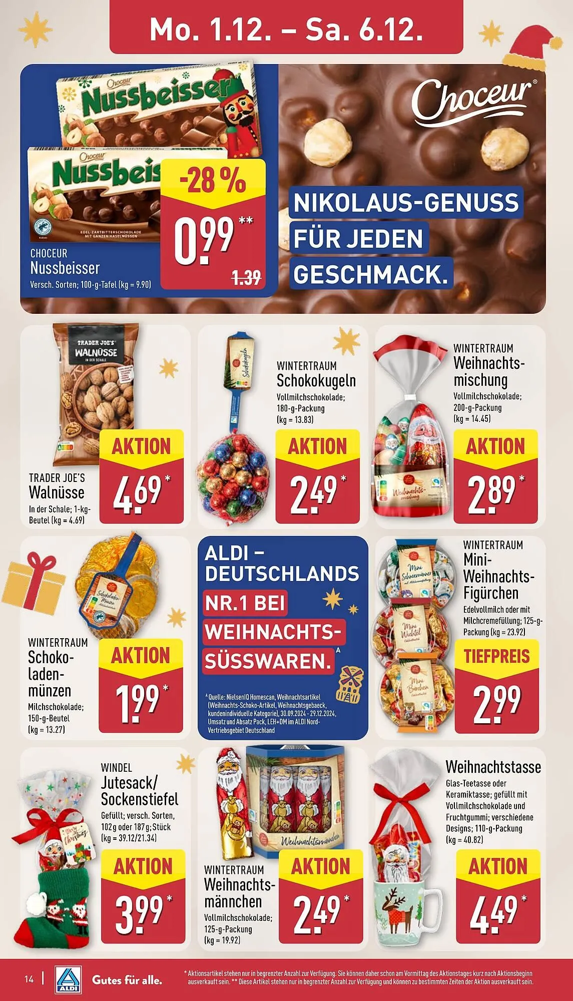 Aldi Nord Prospekt von 1. Dezember bis 6. Dezember 2025 - Prospekt seite 14