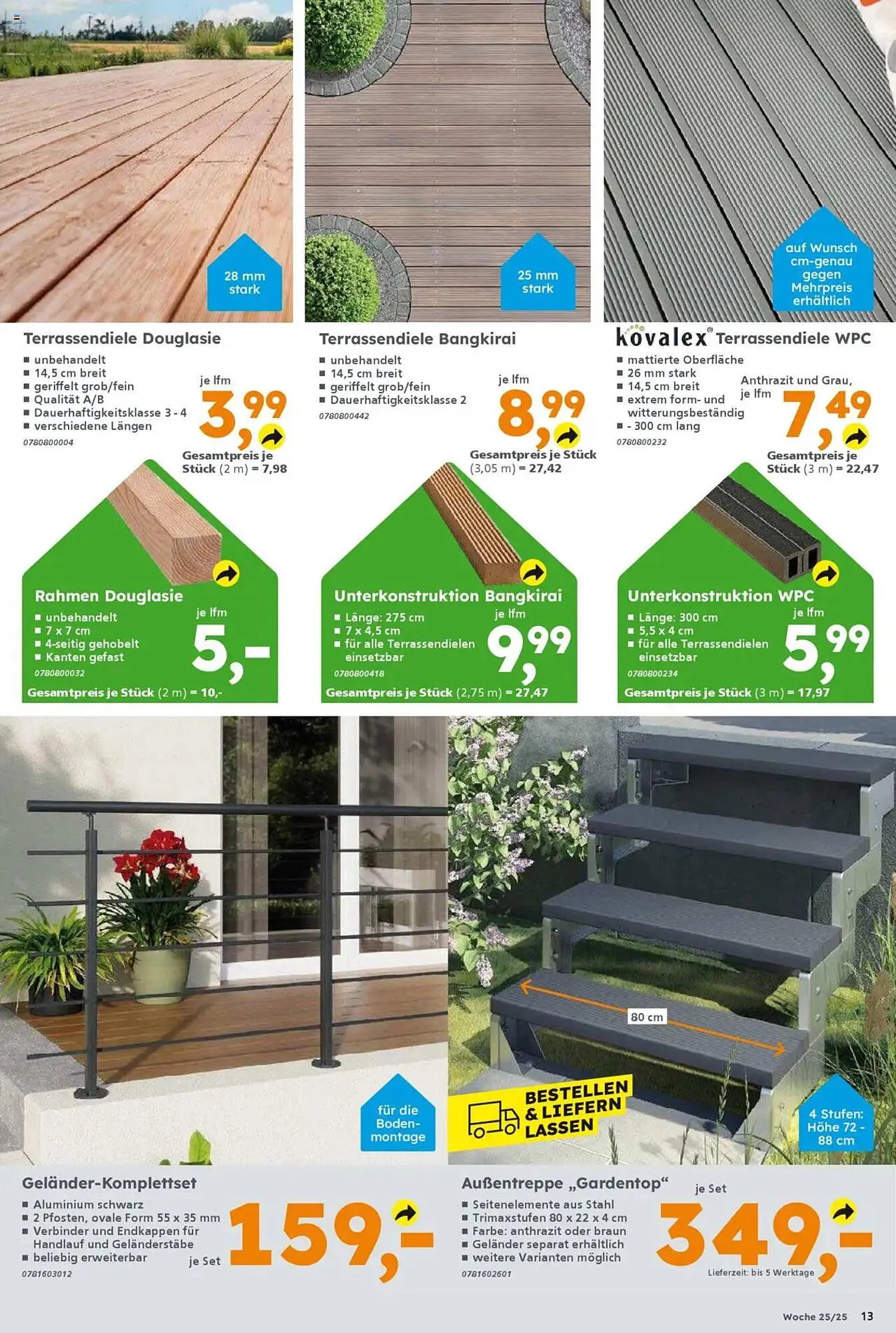 Globus Baumarkt Prospekt von 16. Juni bis 21. Juni 2025 - Prospekt seite 13
