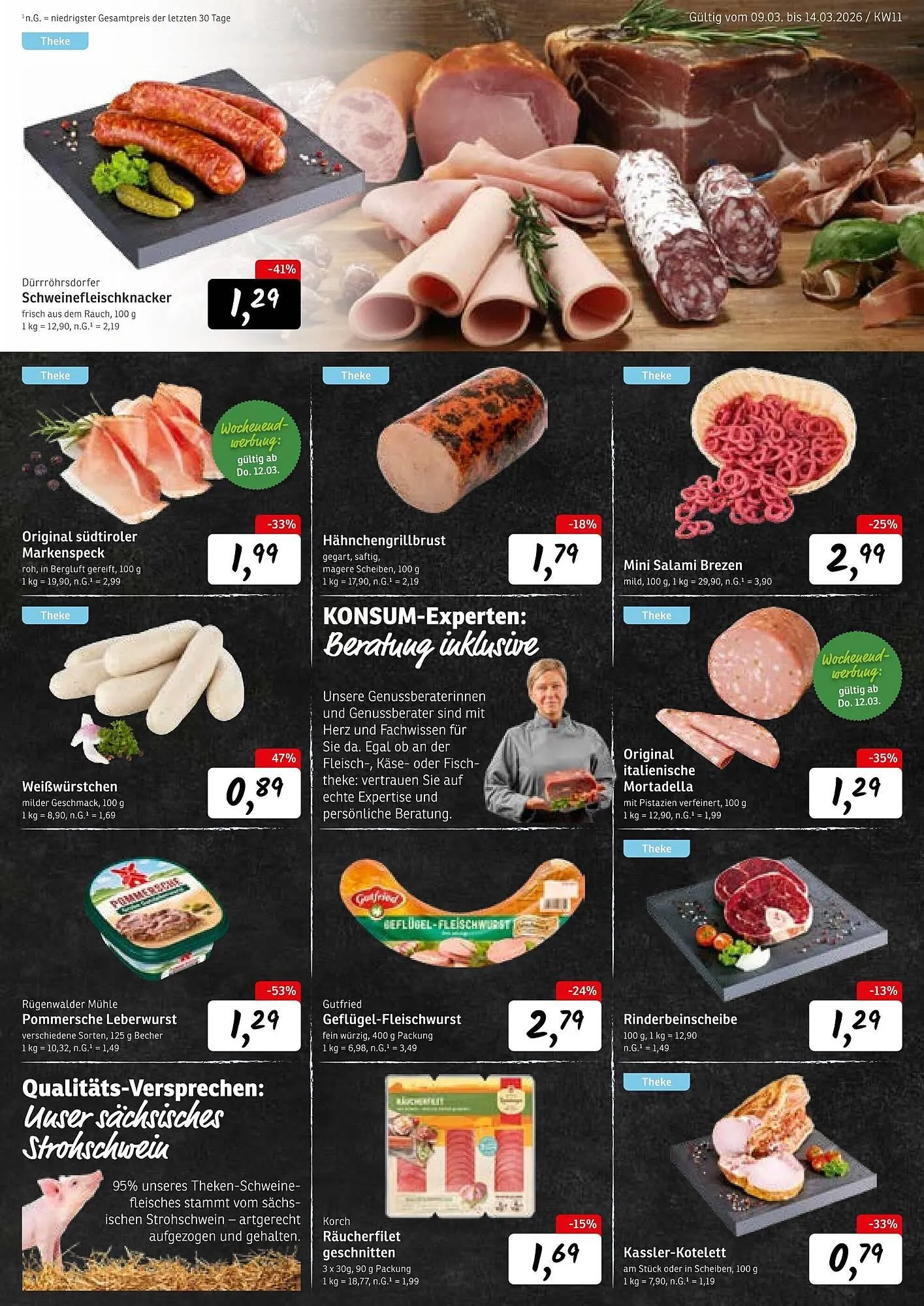 KONSUM Prospekt von 9. März bis 14. März 2026 - Prospekt seite 7