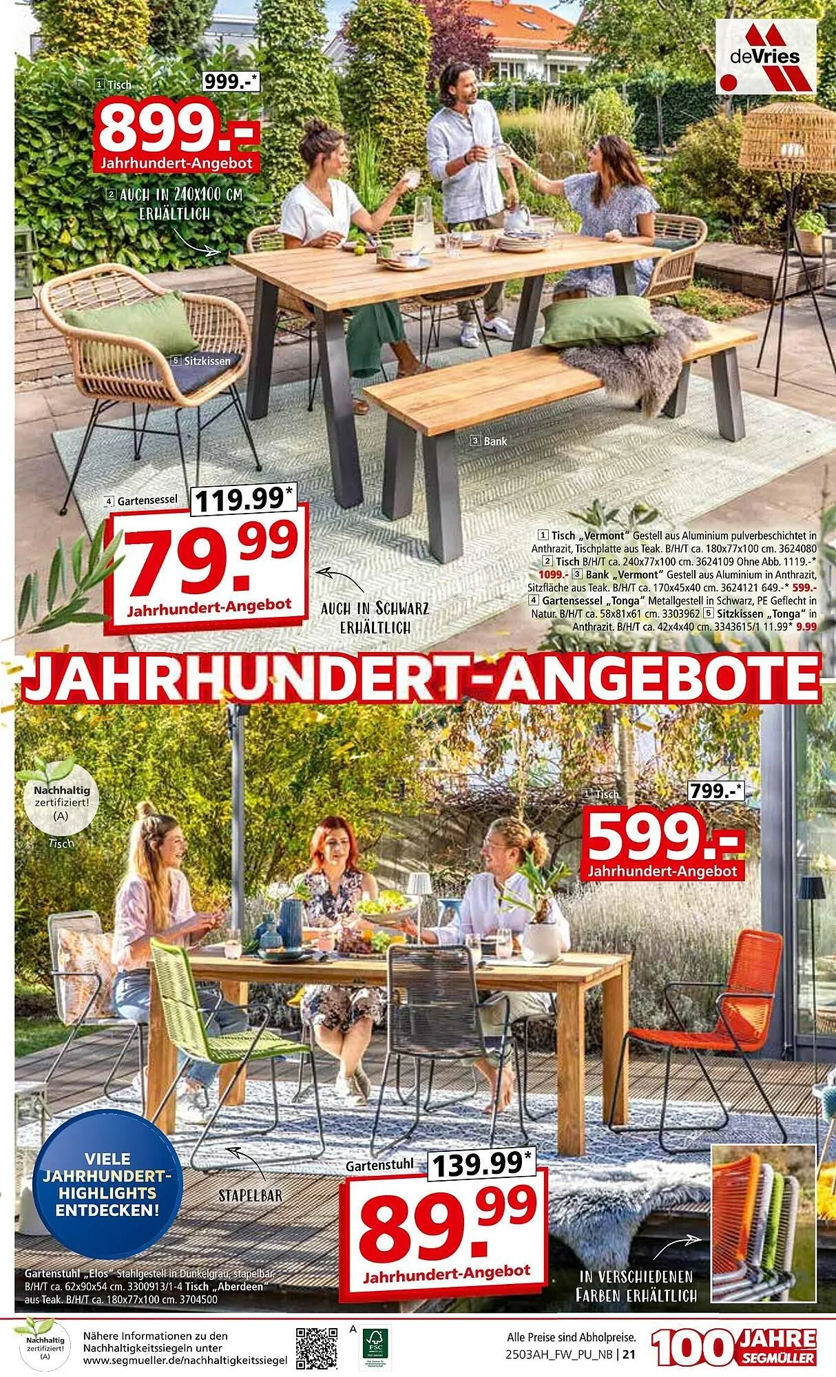 Segmüller Prospekt von 21. Februar bis 26. April 2025 - Prospekt seite 21