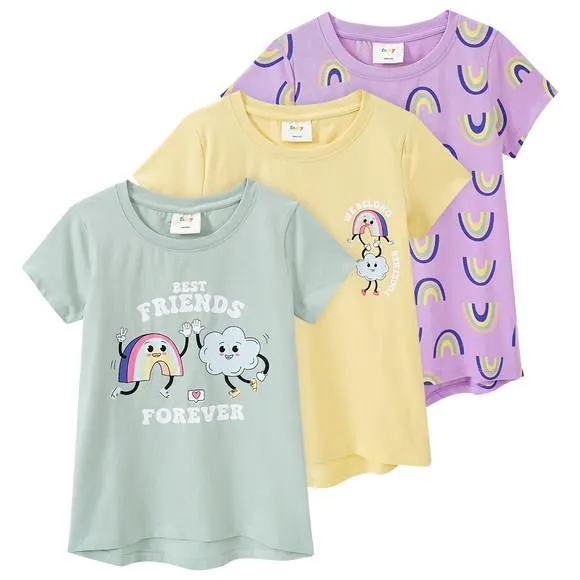 3 Mädchen T-Shirts mit Prints