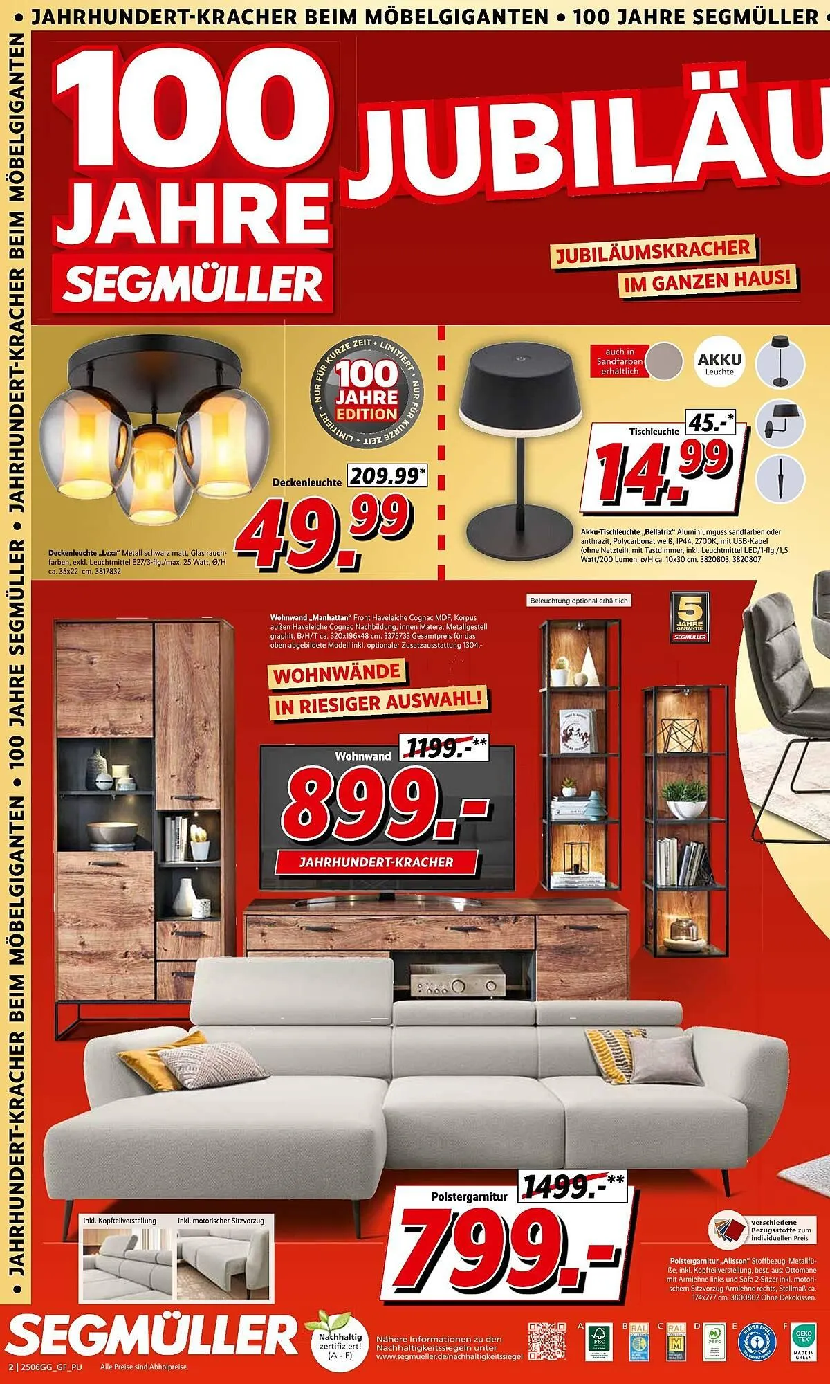 Segmüller Prospekt von 21. Juni bis 5. Juli 2025 - Prospekt seite 2