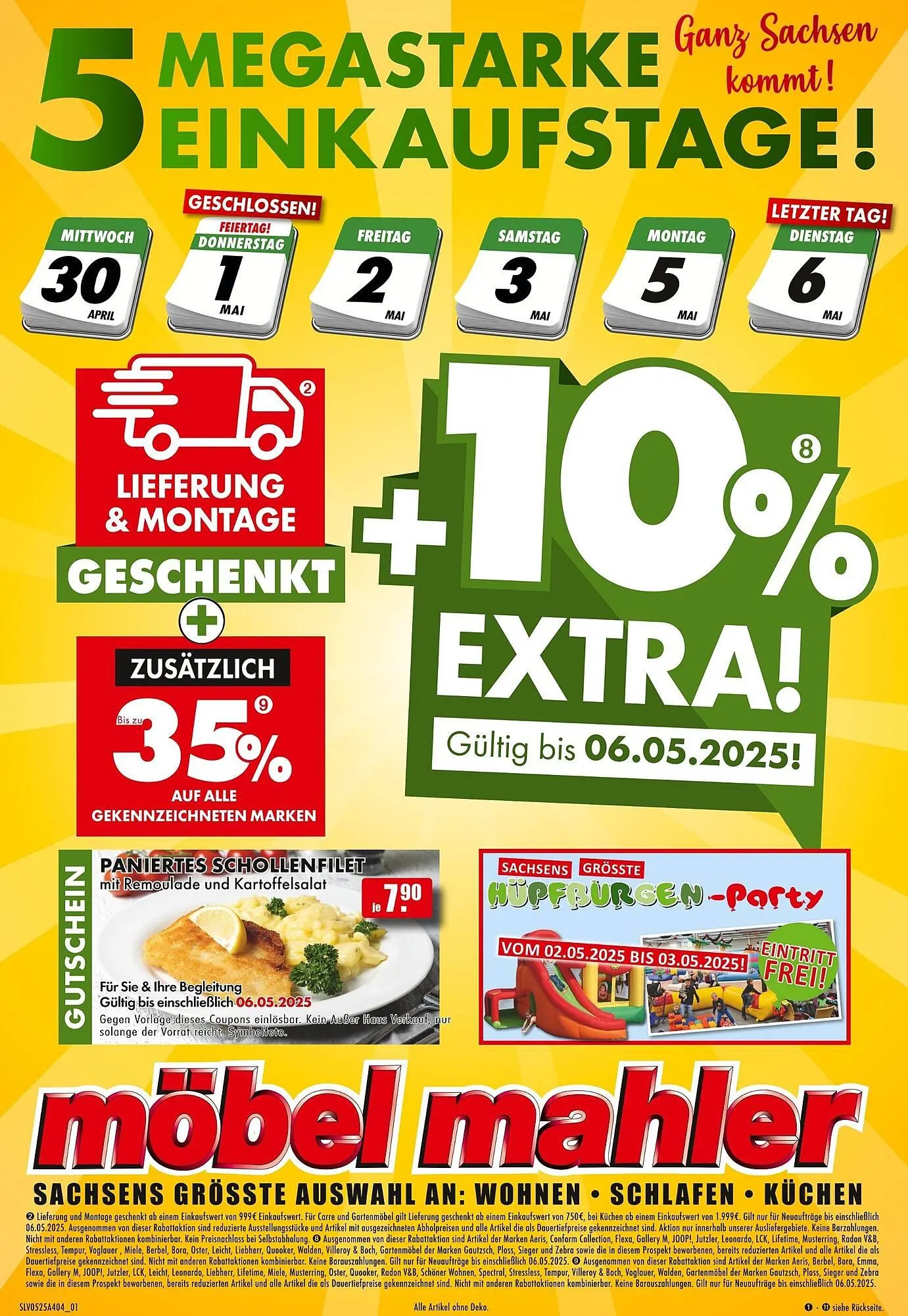 Möbel Mahler Prospekt von 30. April bis 6. Mai 2025 - Prospekt seite 1