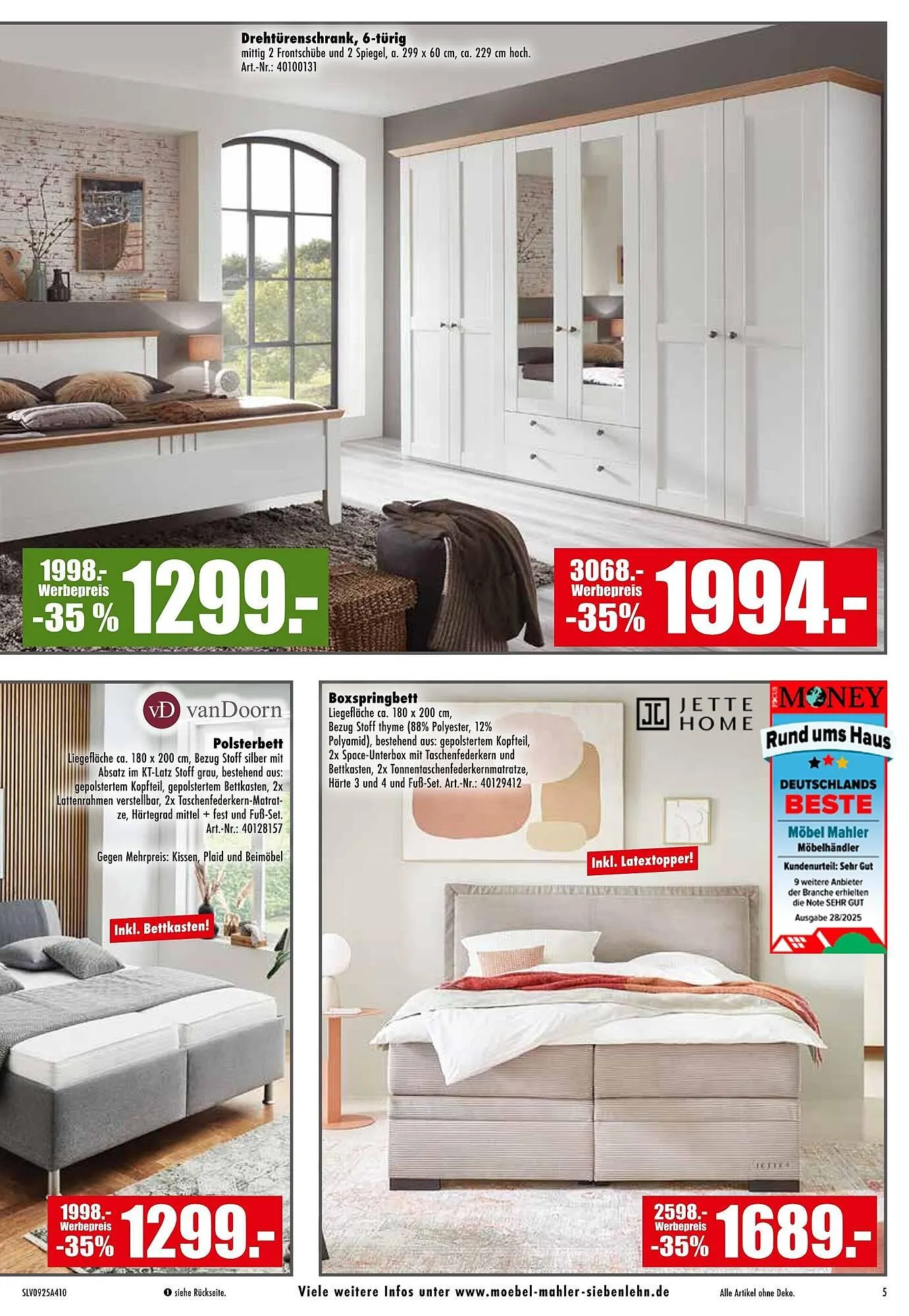 Möbel Mahler Katalog von 1. Oktober bis 28. Oktober 2025 - Prospekt seite 5