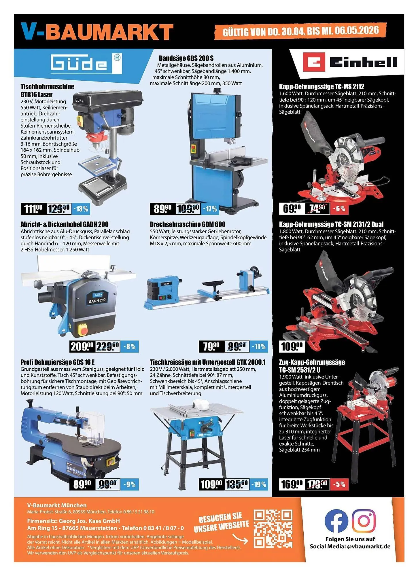 V Baumarkt Prospekt von 30. April bis 7. Mai 2026 - Prospekt seite 12