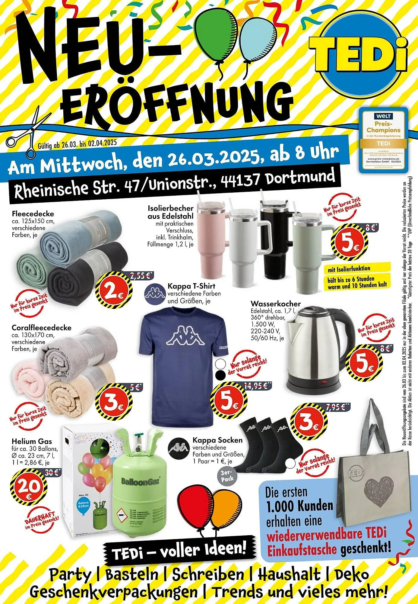TEDi Prospekt von 26. März bis 26. März 2025 - Prospekt seite 1