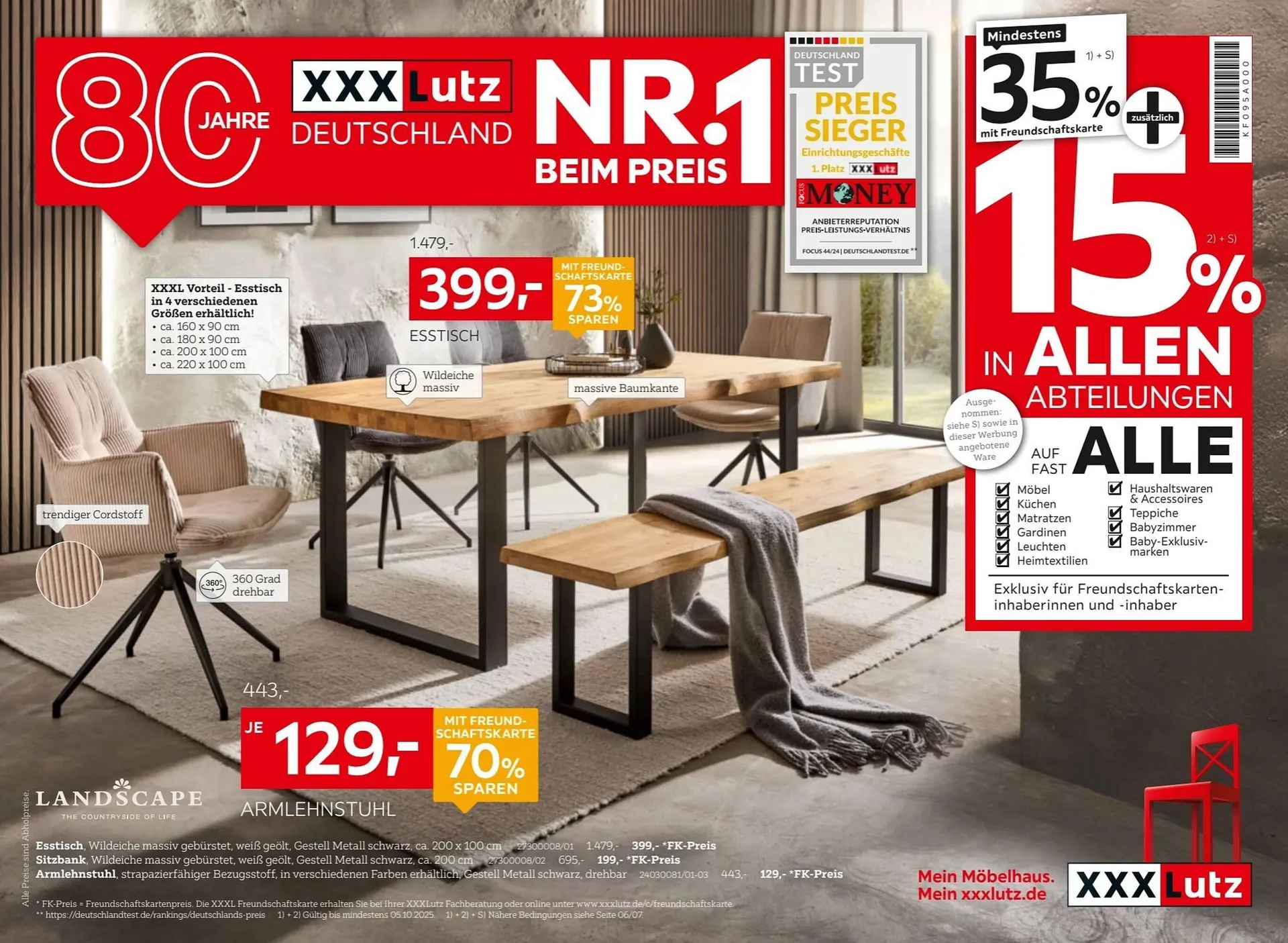 XXXLutz Prospekt von 22. September bis 29. September 2025 - Prospekt seite 1