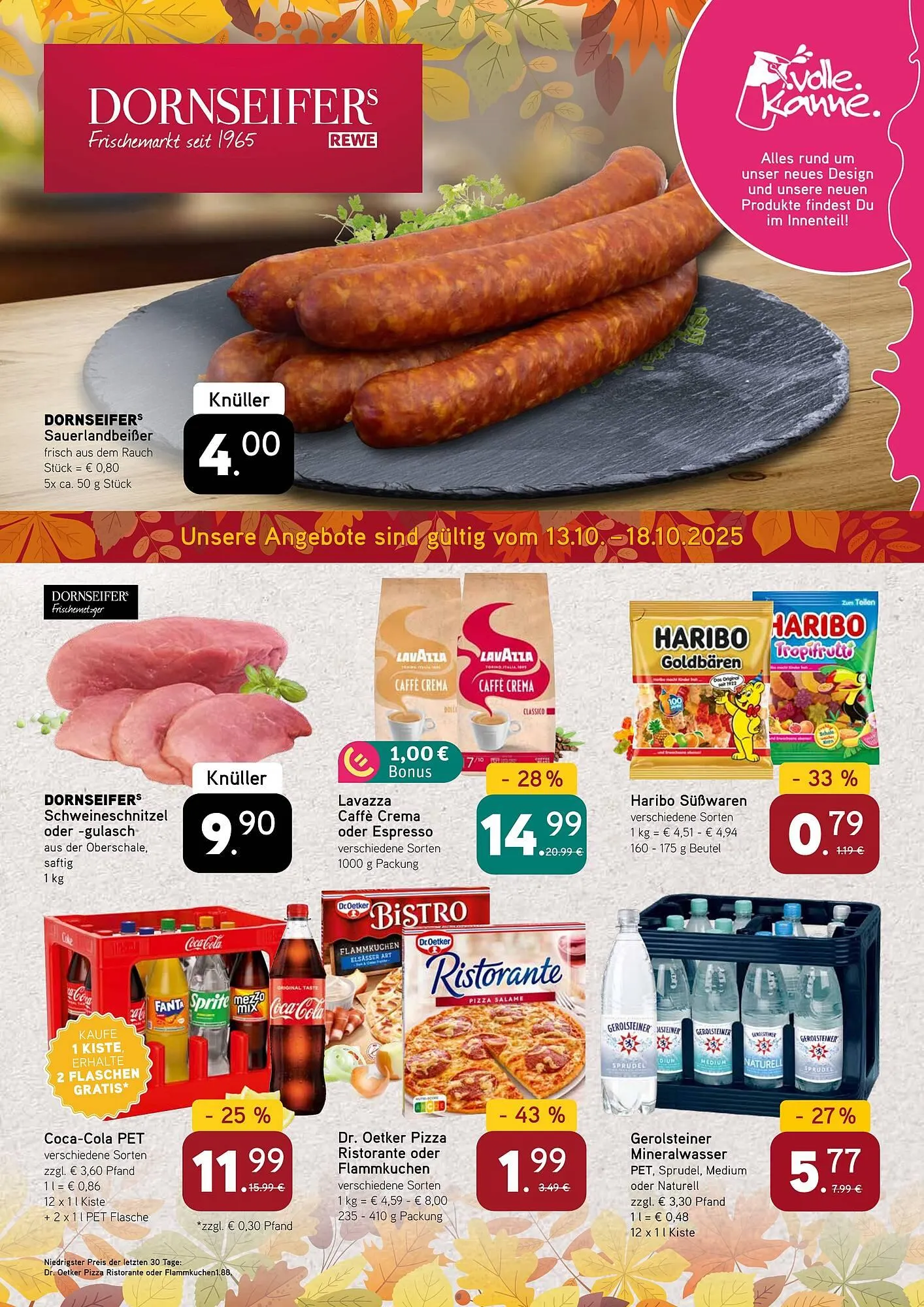 Dornseifer Prospekt von 13. Oktober bis 18. Oktober 2025 - Prospekt seite 1