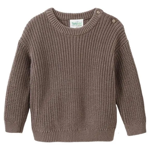 Baby Strickpullover aus Bio-Baumwolle
