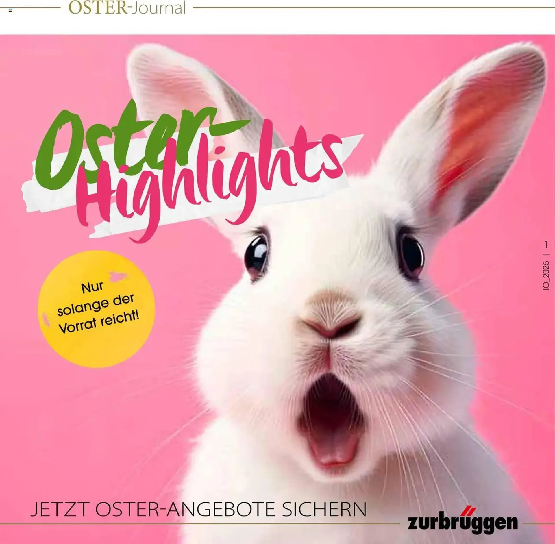 Zurbrüggen Prospekt von 11. April bis 26. April 2025 - Prospekt seite 1