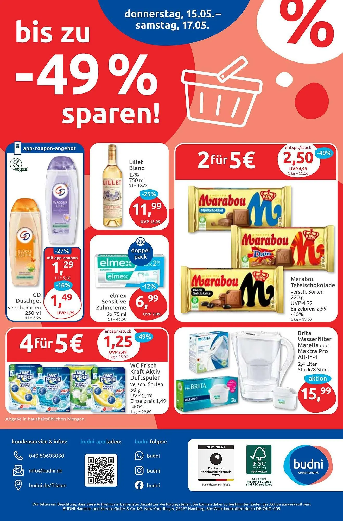 Budni Prospekt von 12. Mai bis 17. Mai 2025 - Prospekt seite 8